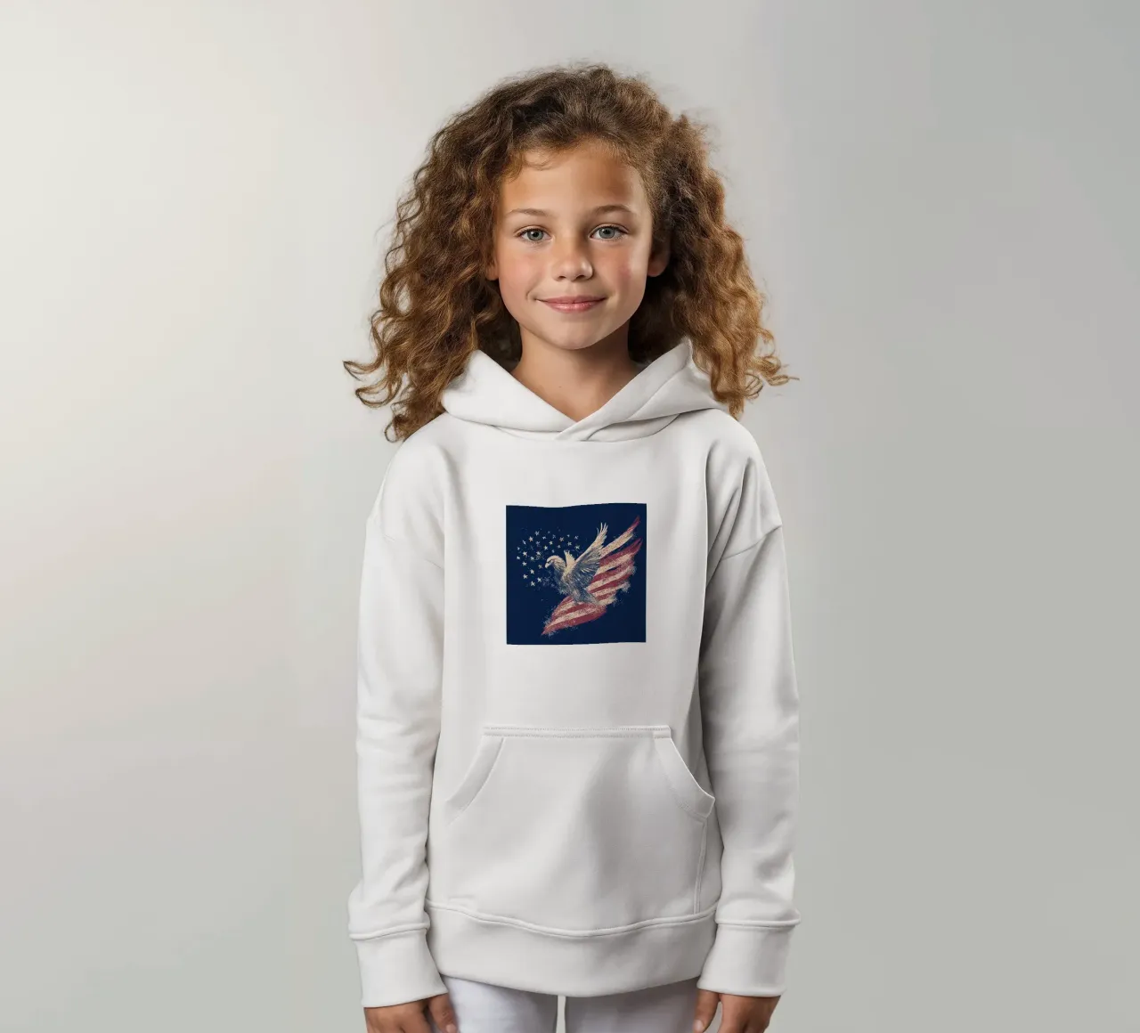 4 luglio felpa bambino con cappuccio da Motivate-Today
