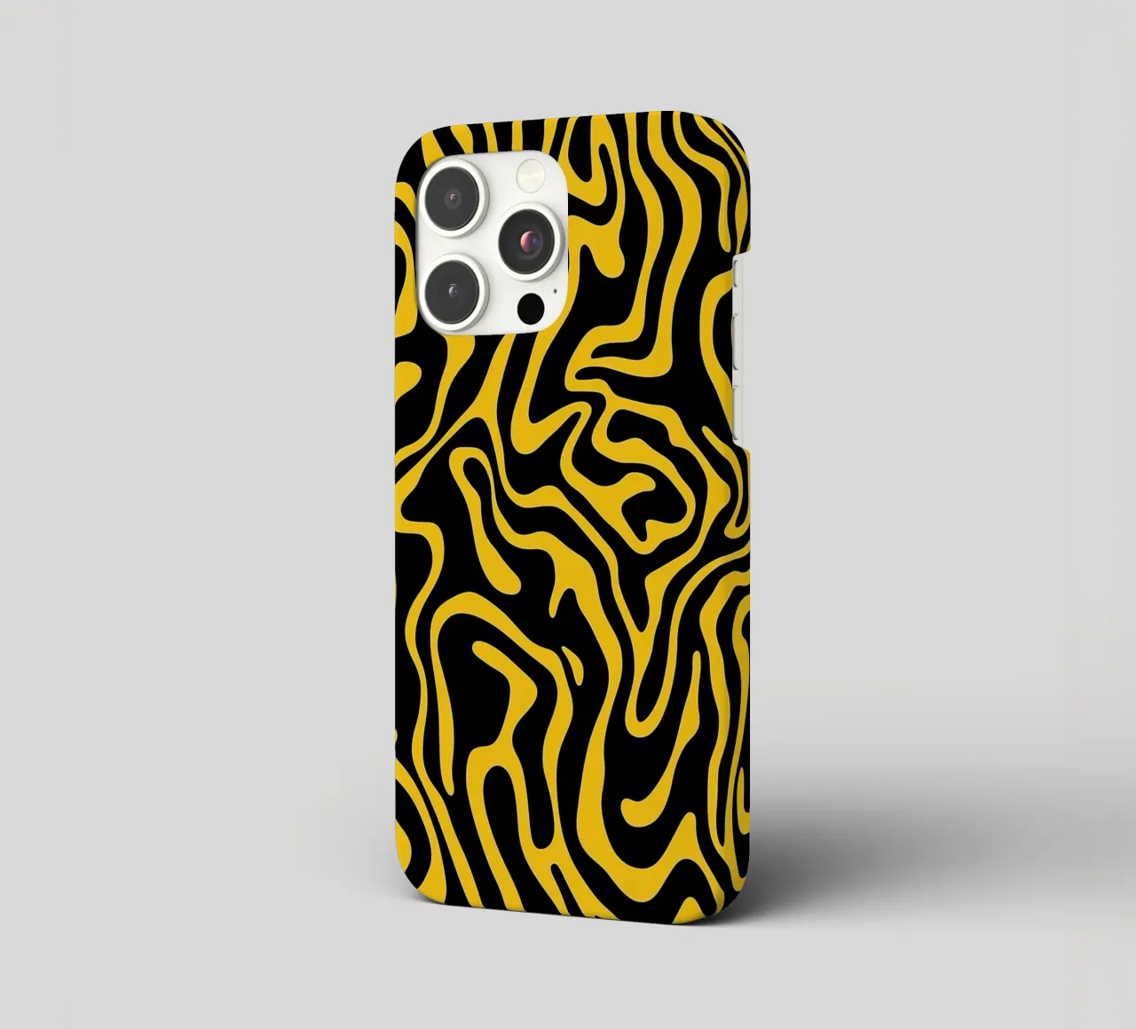 Motif Minimaliste Noir et Jaune coque iphone de DWA