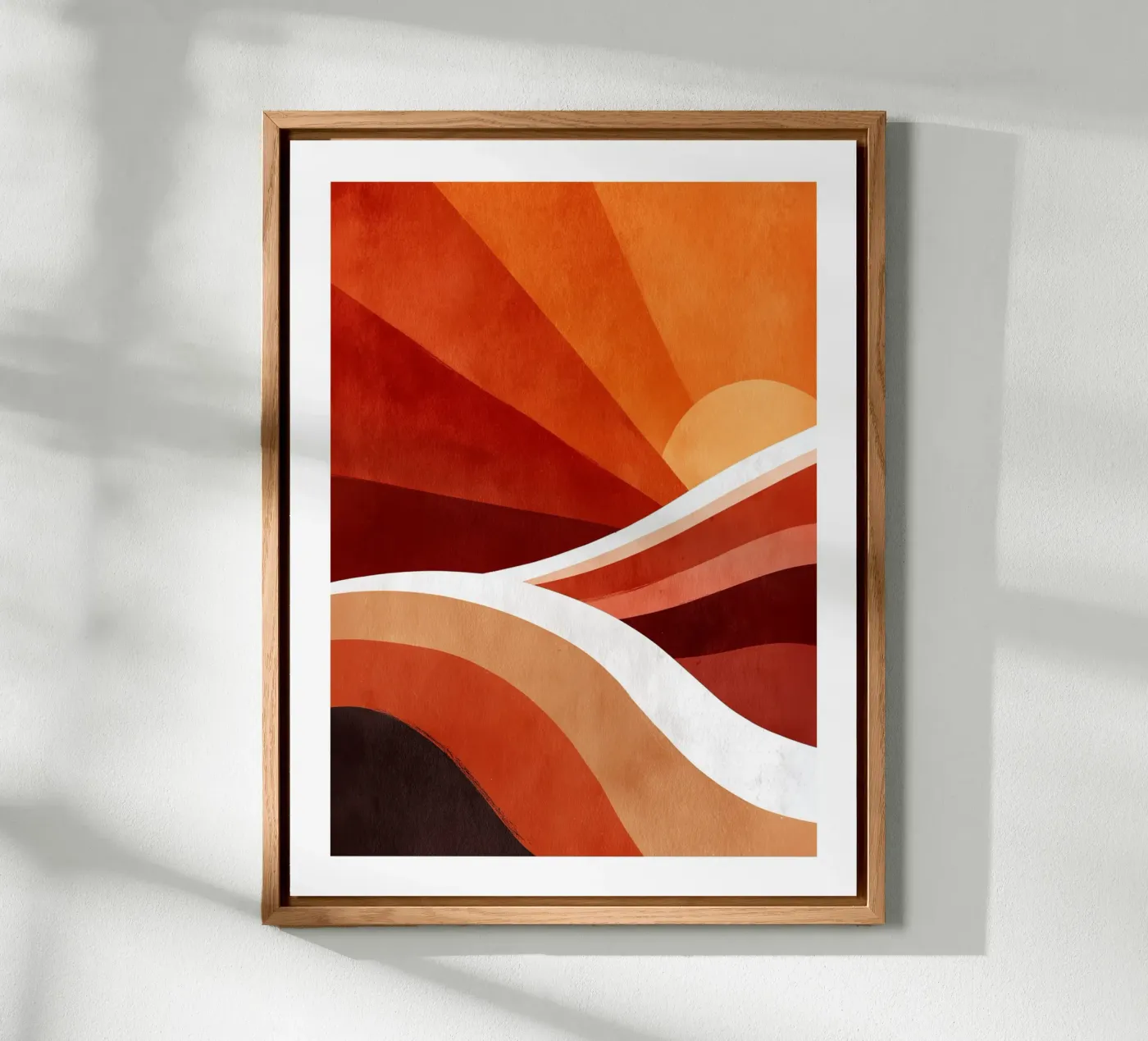 Abstract red sunset forex plate by DWA