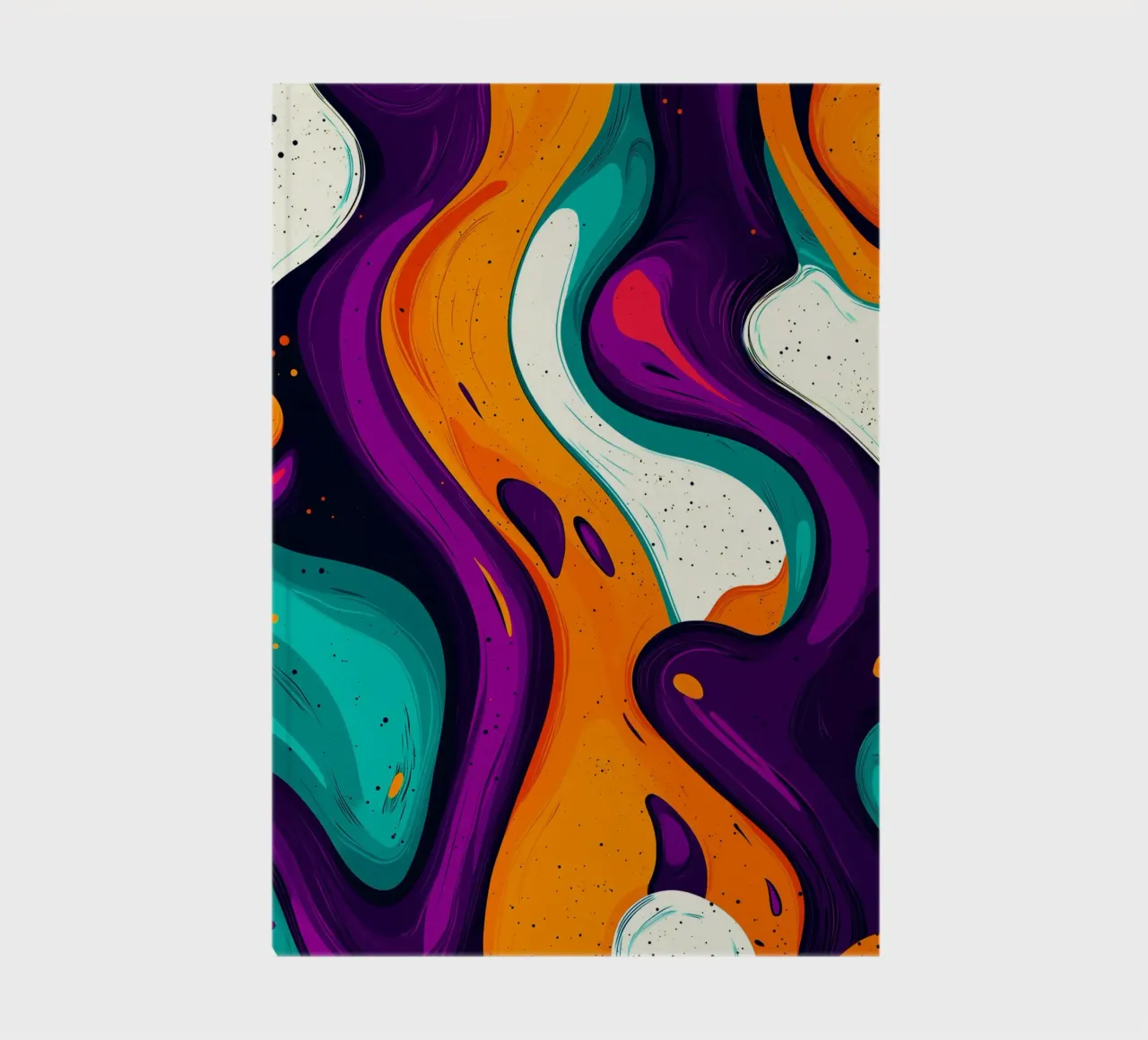 Funky and colourful abstract patterns notebook by DWA