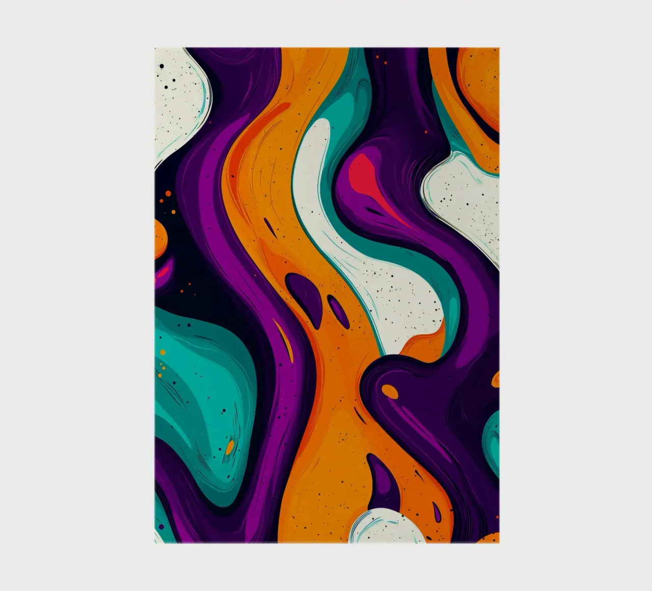 Funky and colourful abstract patterns notebook by DWA