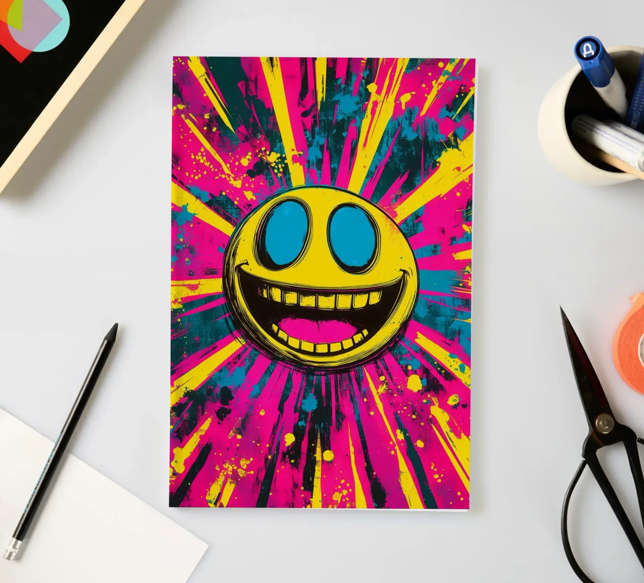 Psychedelic with Explosion of Colour notebook by DWA