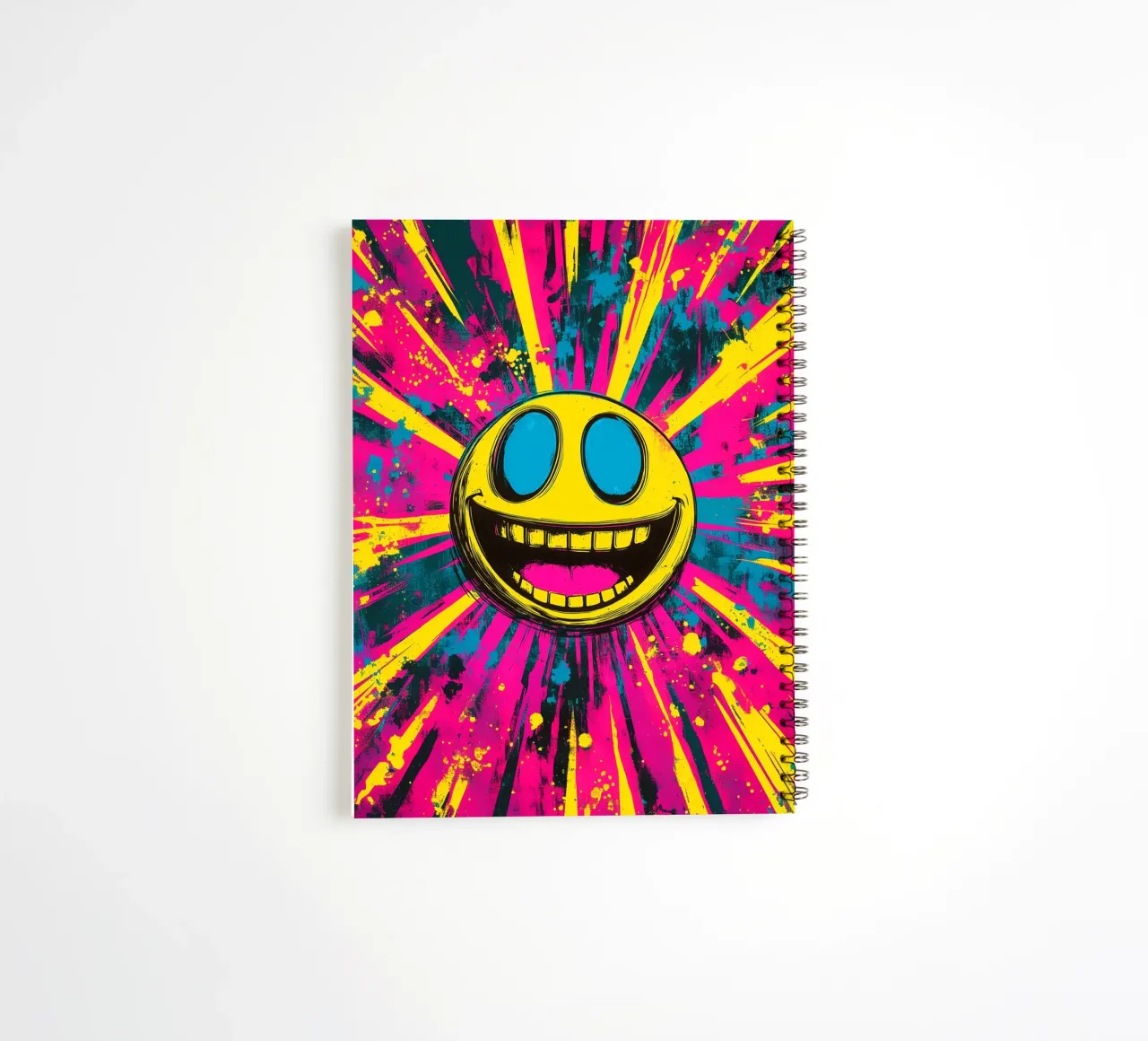Psychedelic with Explosion of Colour spiral notebook by DWA