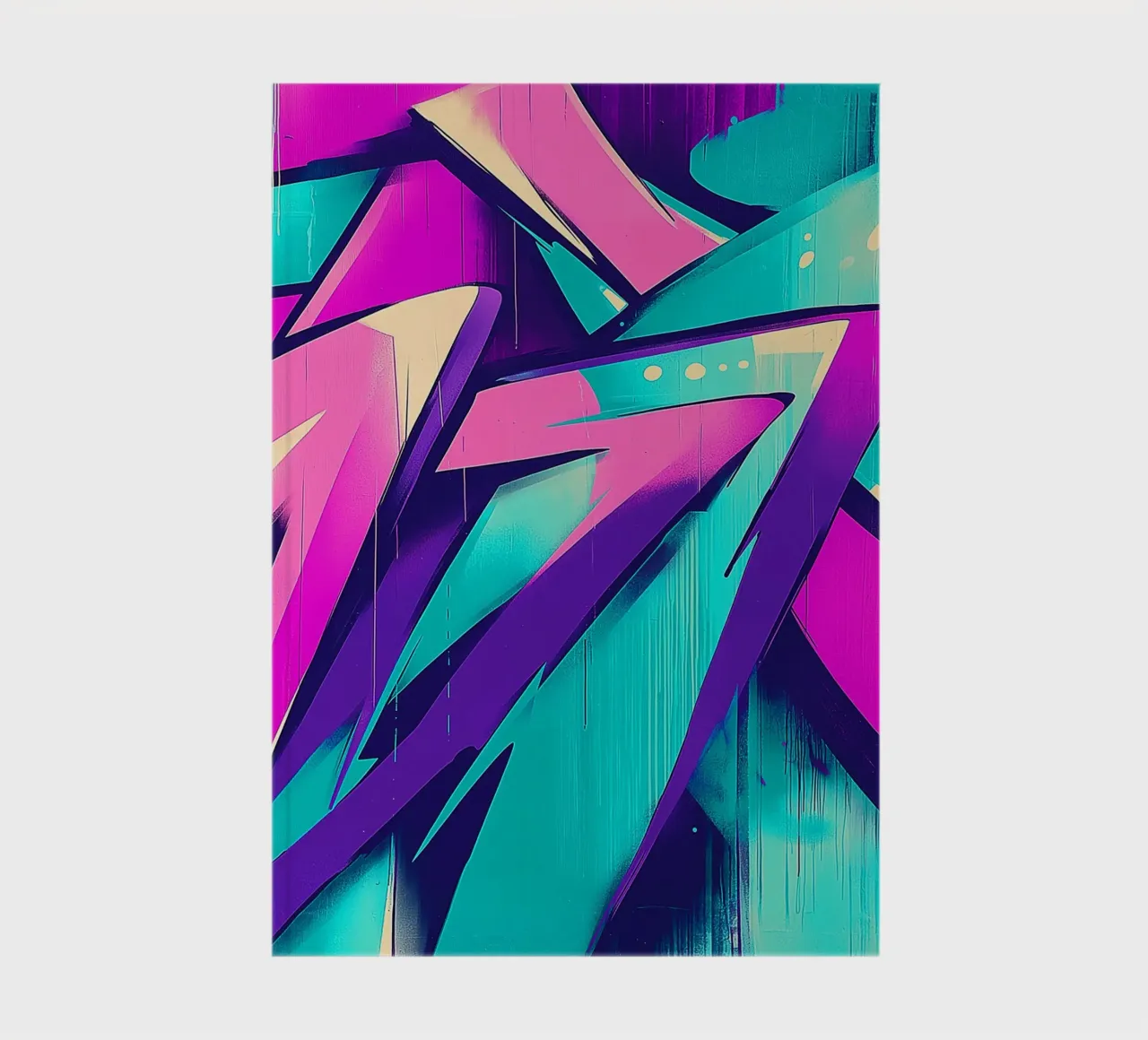 Graffiti Violet and Turquoise notebook by DWA