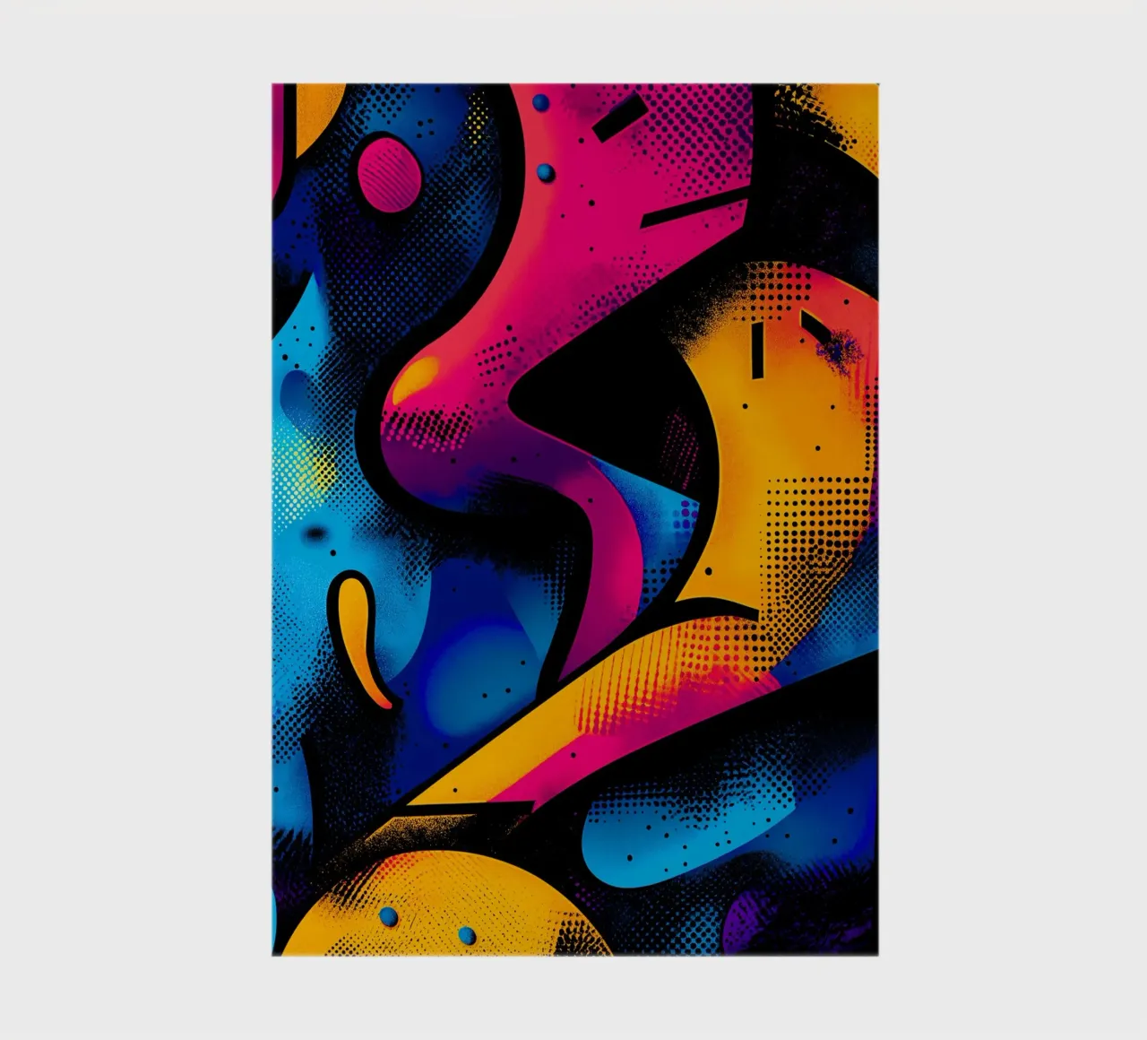 Colourful Pop Art in Abstract Style notebook by DWA
