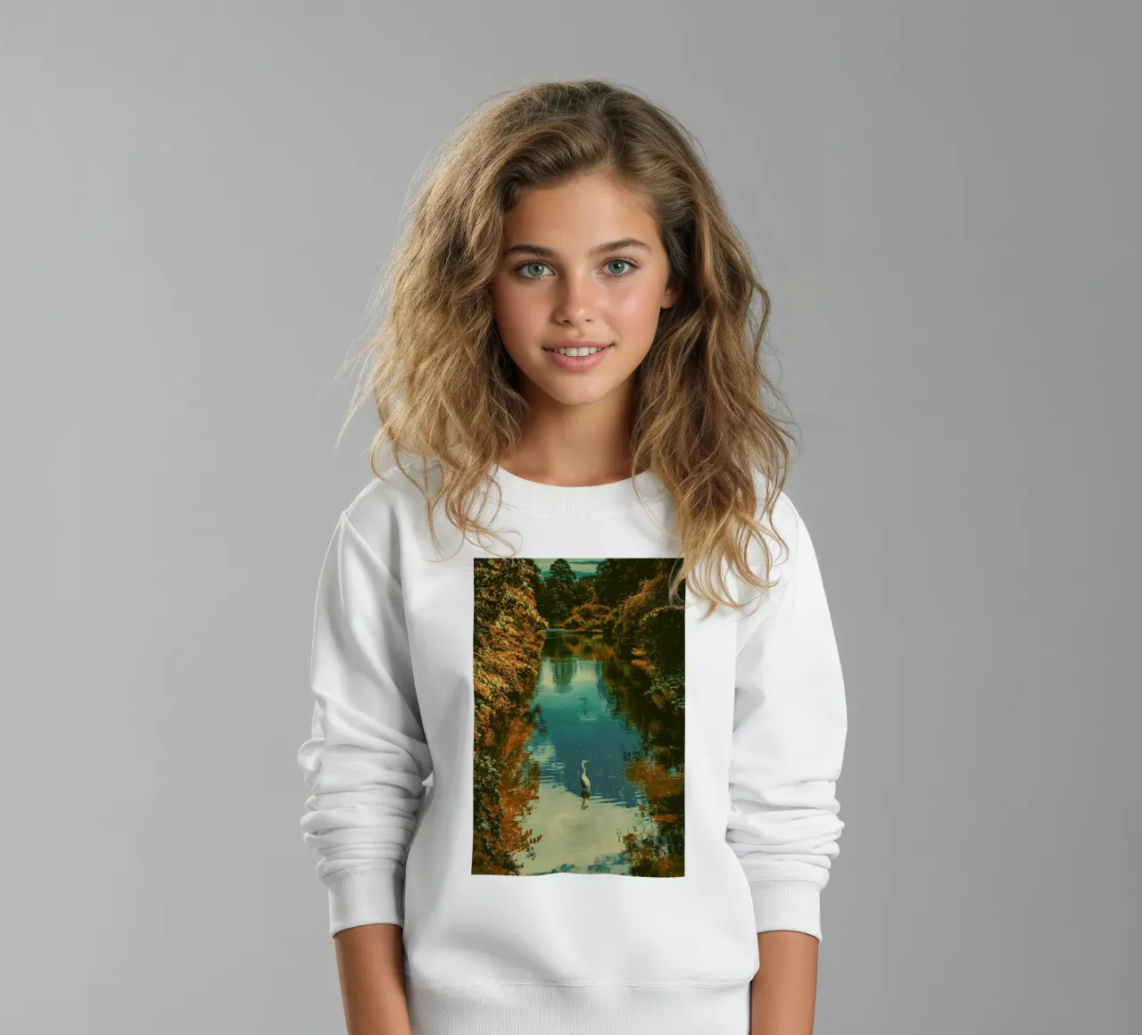 The Heron felpa bambino da Pale Grain