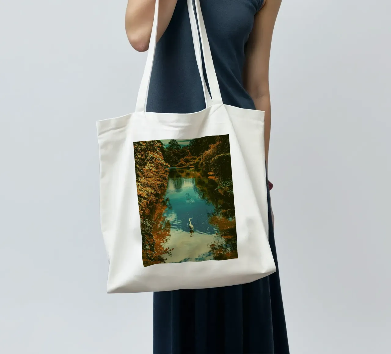 The Heron borsa in juta da Pale Grain