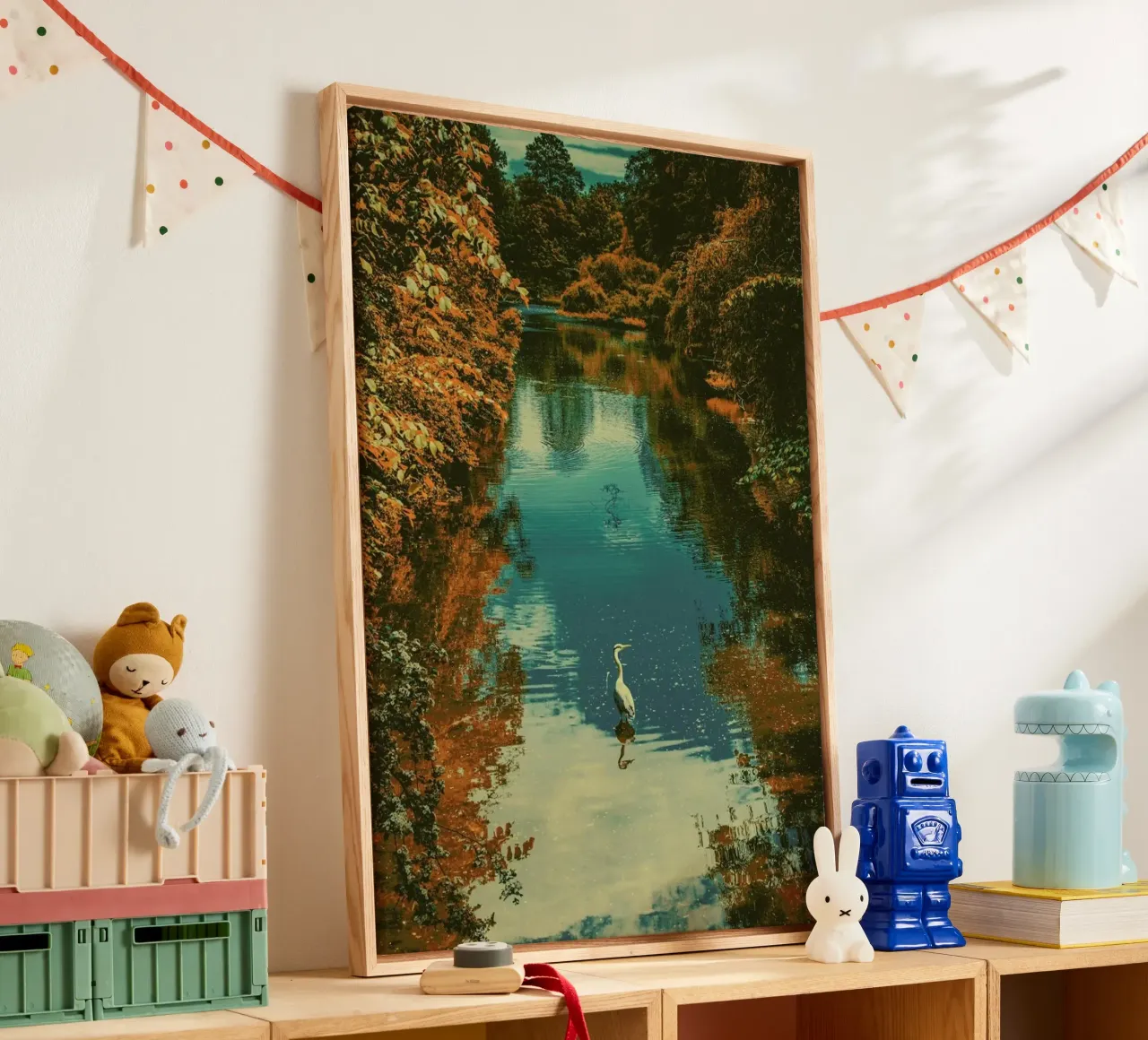 The Heron canvas van Pale Grain