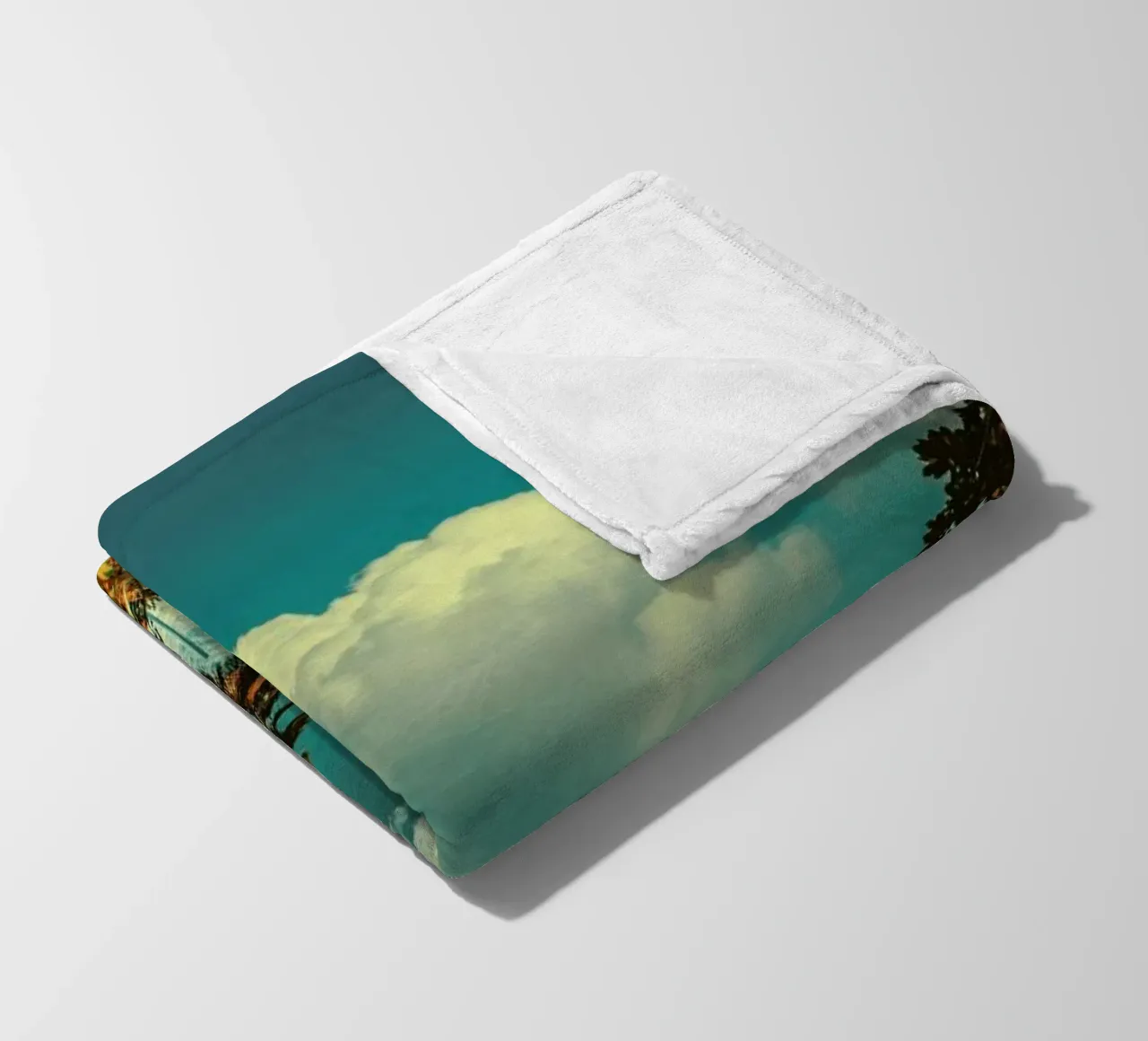 The Palm fleece blanket by Pale Grain