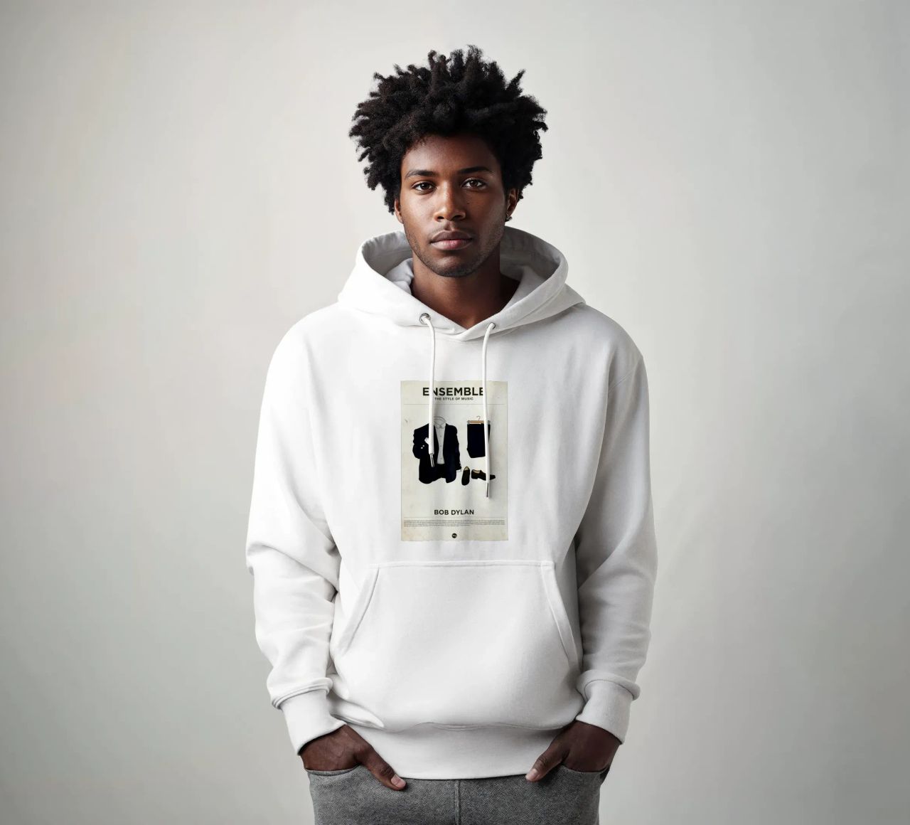 Ensemble Bob Dylan felpa con cappuccio da Moxy Creative House