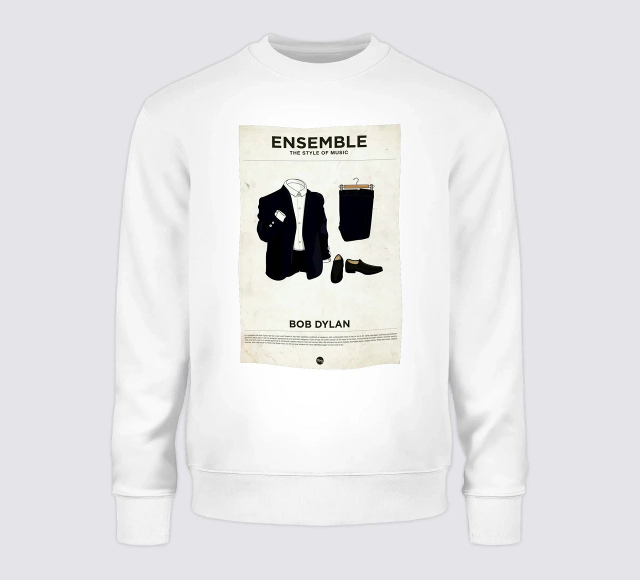Ensemble Bob Dylan sweatshirt van Moxy Creative House