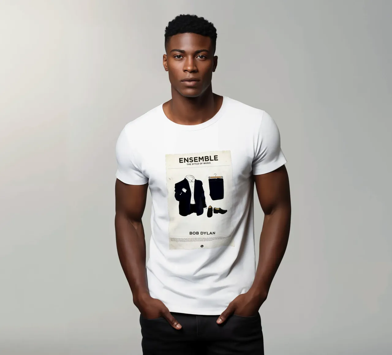 Ensemble Bob Dylan t-shirt da Moxy Creative House