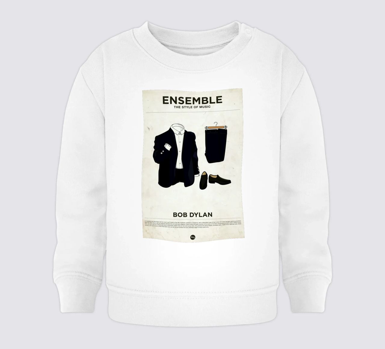 Ensemble Bob Dylan felpa neonato da Moxy Creative House