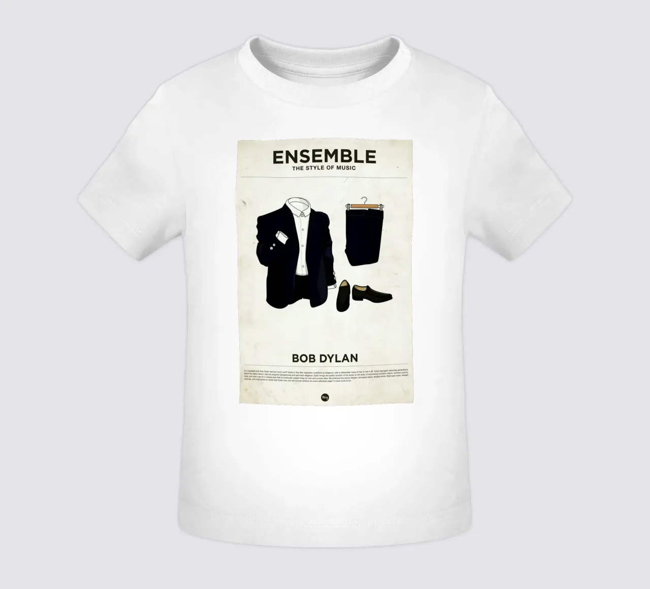 Ensemble Bob Dylan camiseta de bebé de Moxy Creative House
