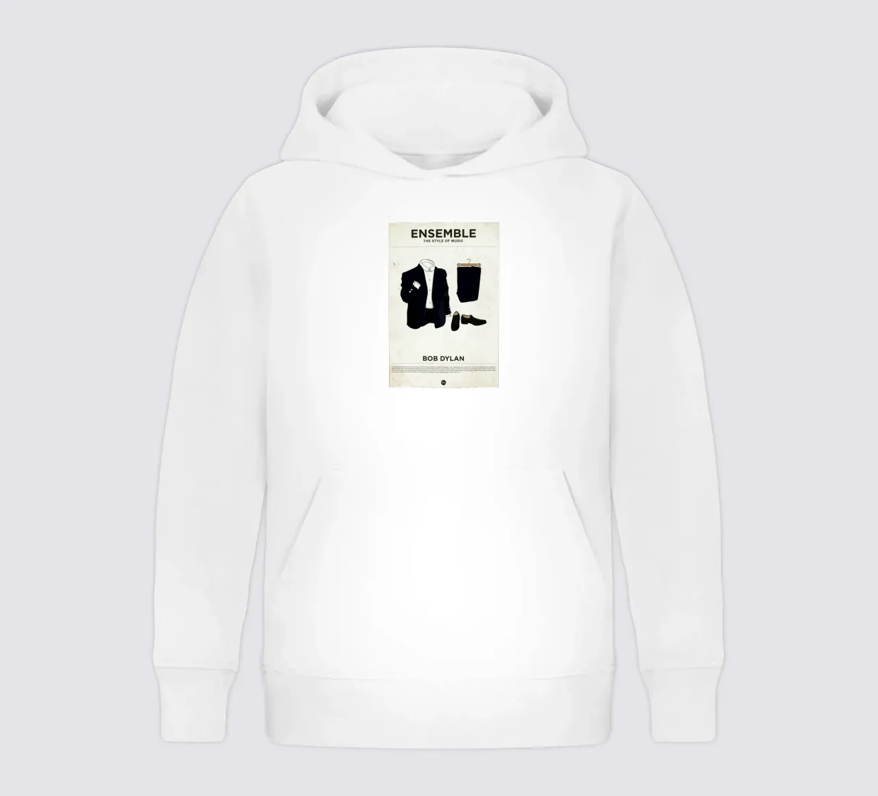 Ensemble Bob Dylan felpa bambino con cappuccio da Moxy Creative House