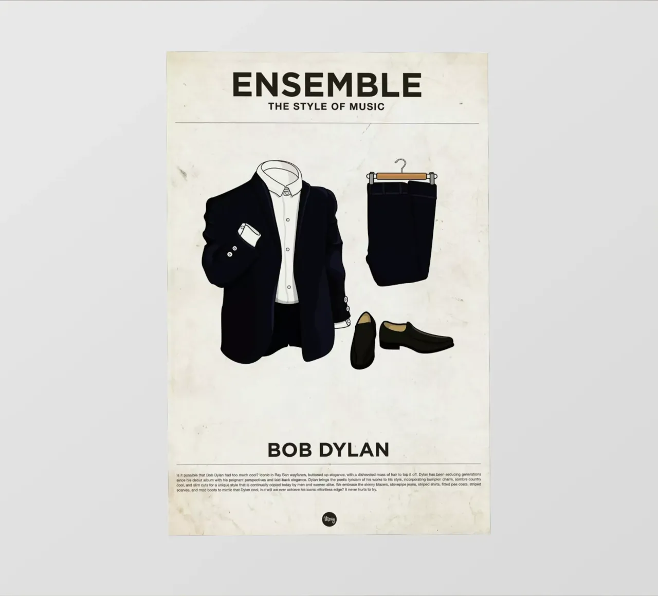 Ensemble Bob Dylan pvc cover by Moxy Creative House