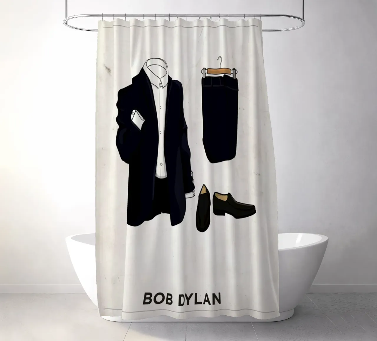 Ensemble Bob Dylan tenda da doccia da Moxy Creative House