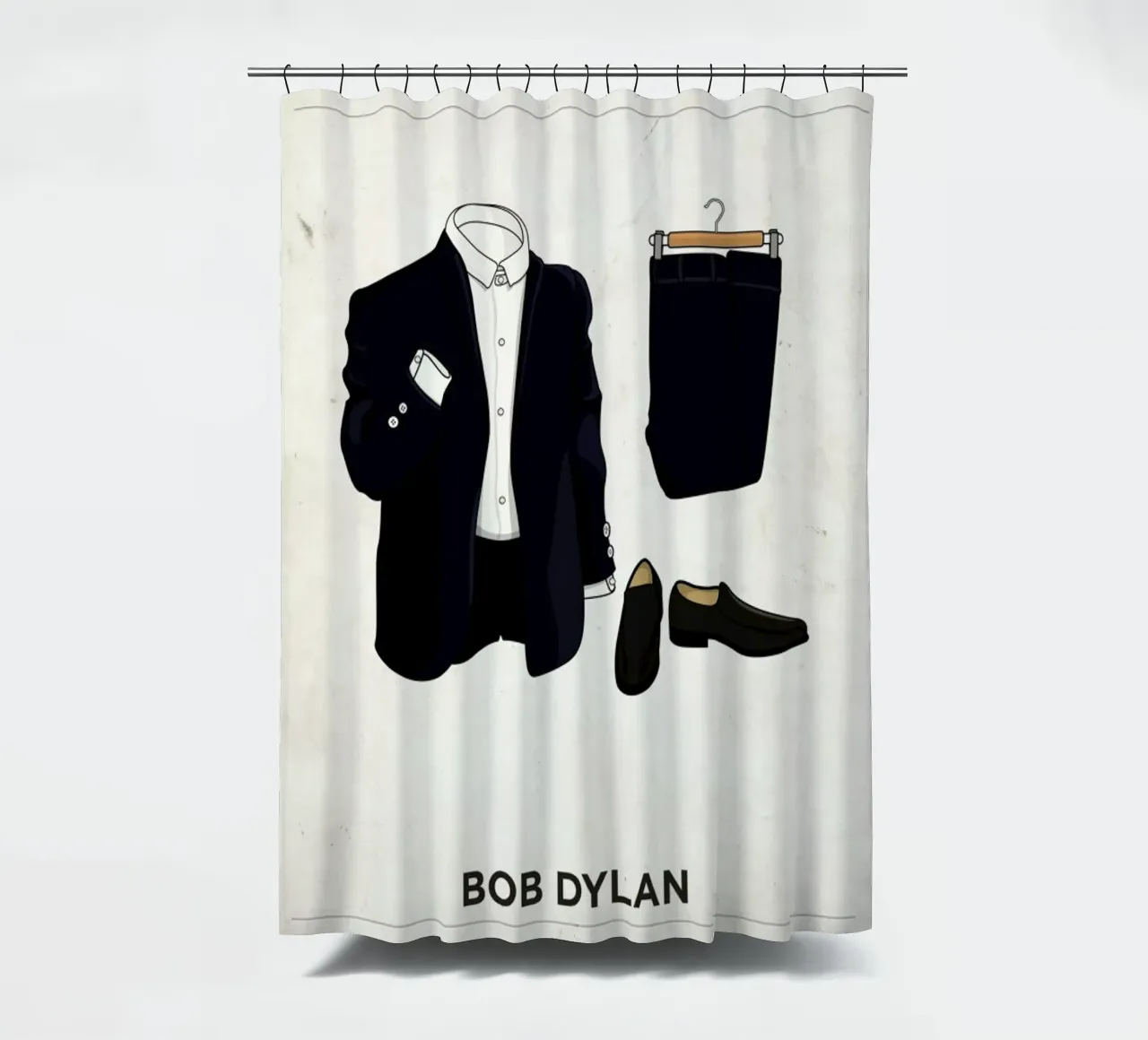 Ensemble Bob Dylan tenda da doccia da Moxy Creative House