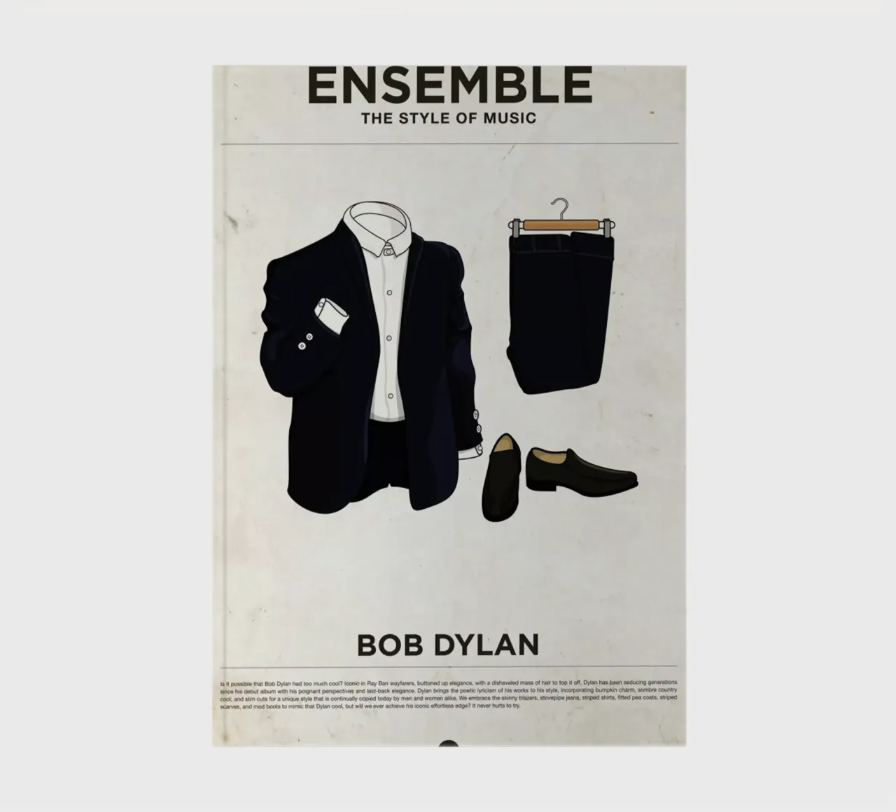 Ensemble Bob Dylan carnet de notes de Moxy Creative House