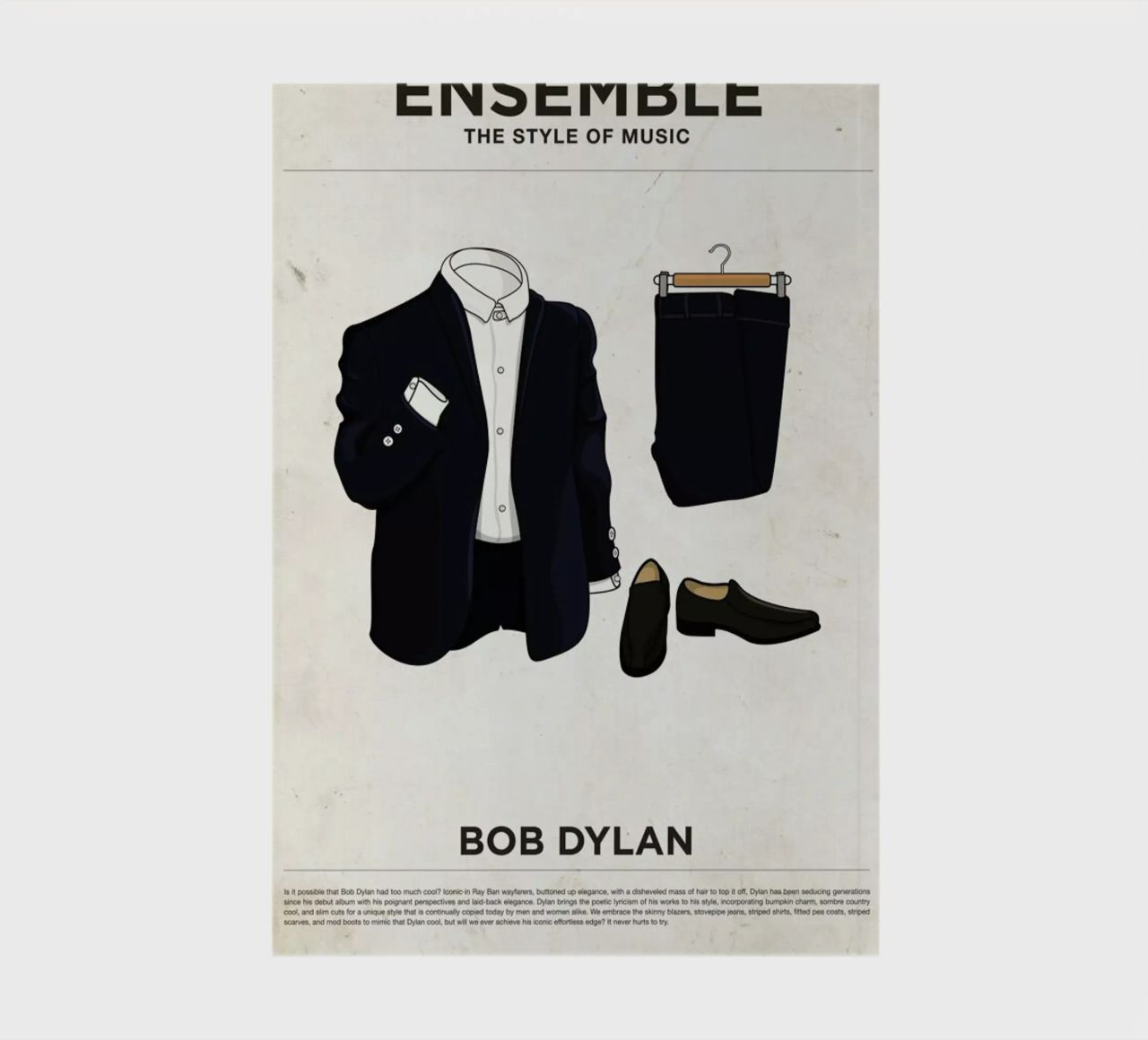 Ensemble Bob Dylan notebook by Moxy Creative House