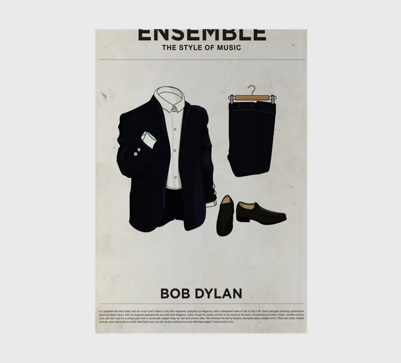 Ensemble Bob Dylan carnet de notes de Moxy Creative House