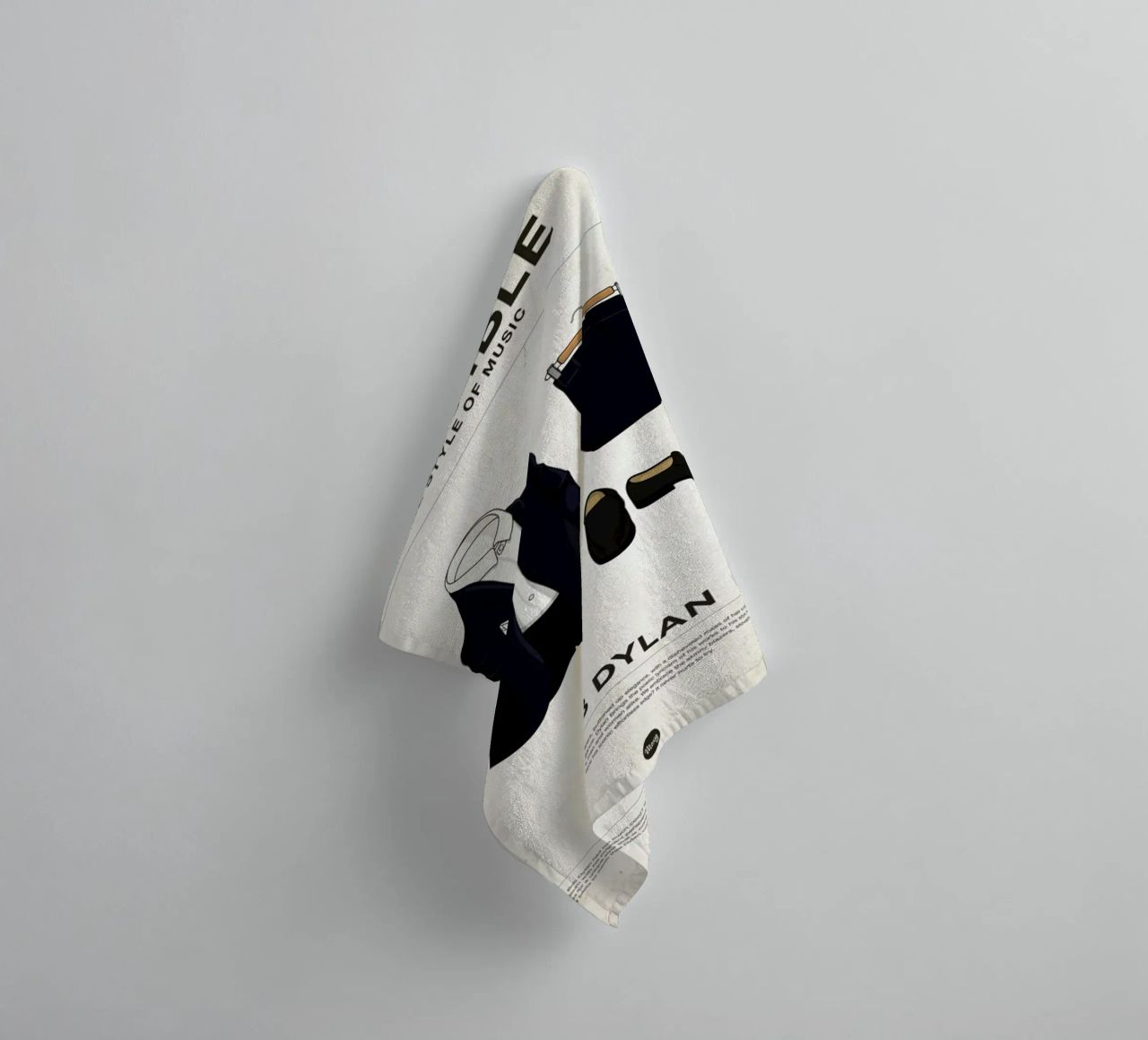 Ensemble Bob Dylan asciugamano da bagno da Moxy Creative House