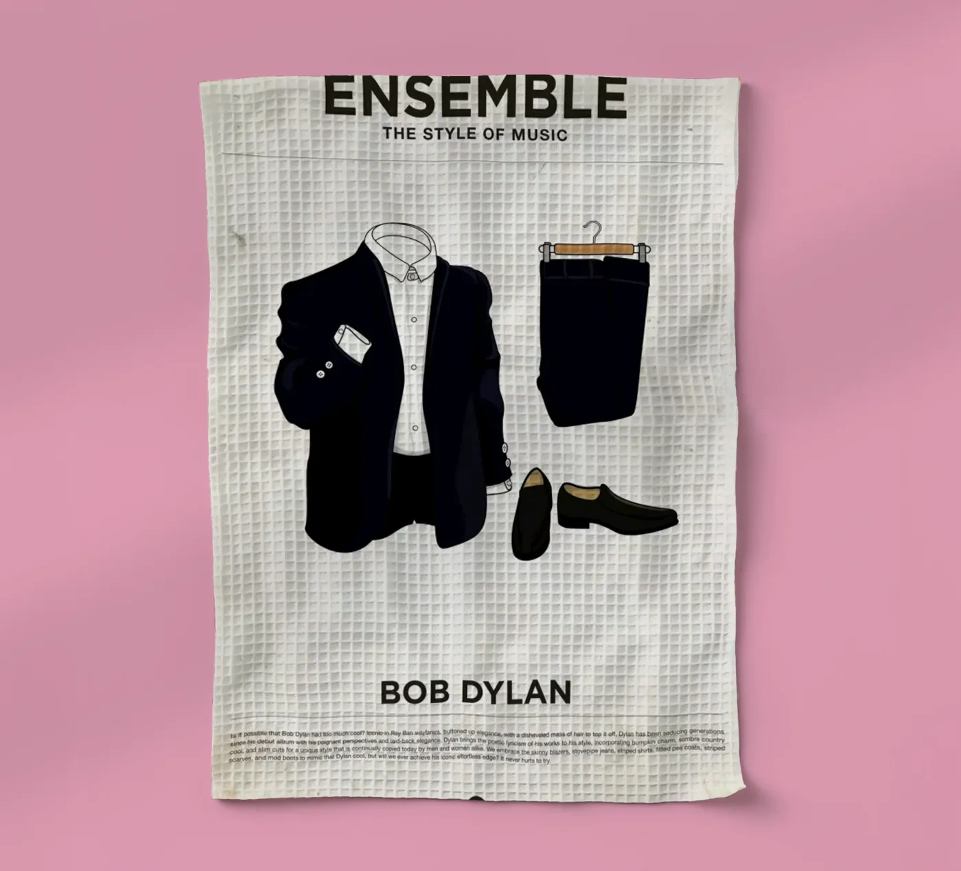 Ensemble Bob Dylan torchon de Moxy Creative House