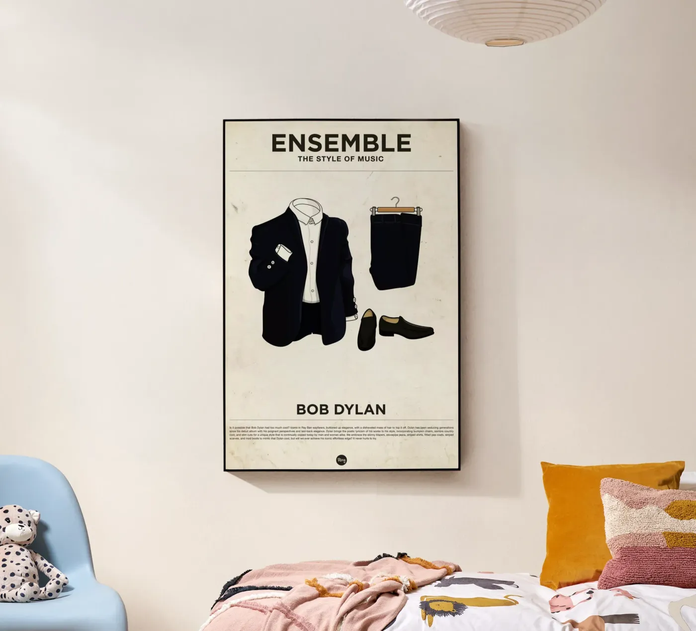 Ensemble Bob Dylan acryl van Moxy Creative House