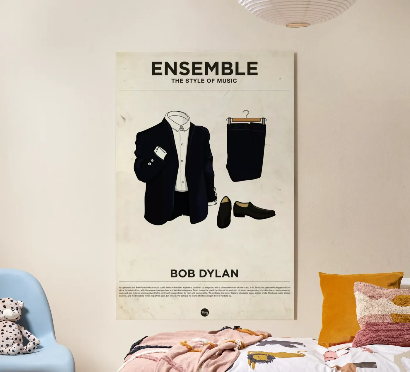 Ensemble Bob Dylan acryl van Moxy Creative House