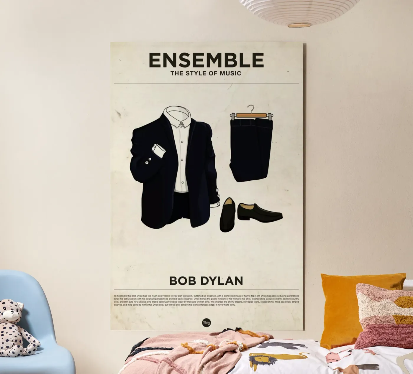 Ensemble Bob Dylan forex plate by Moxy Creative House