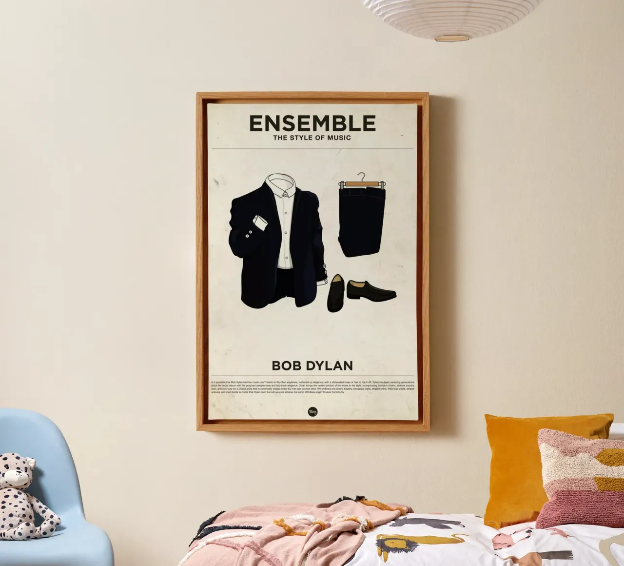 Ensemble Bob Dylan tela da Moxy Creative House