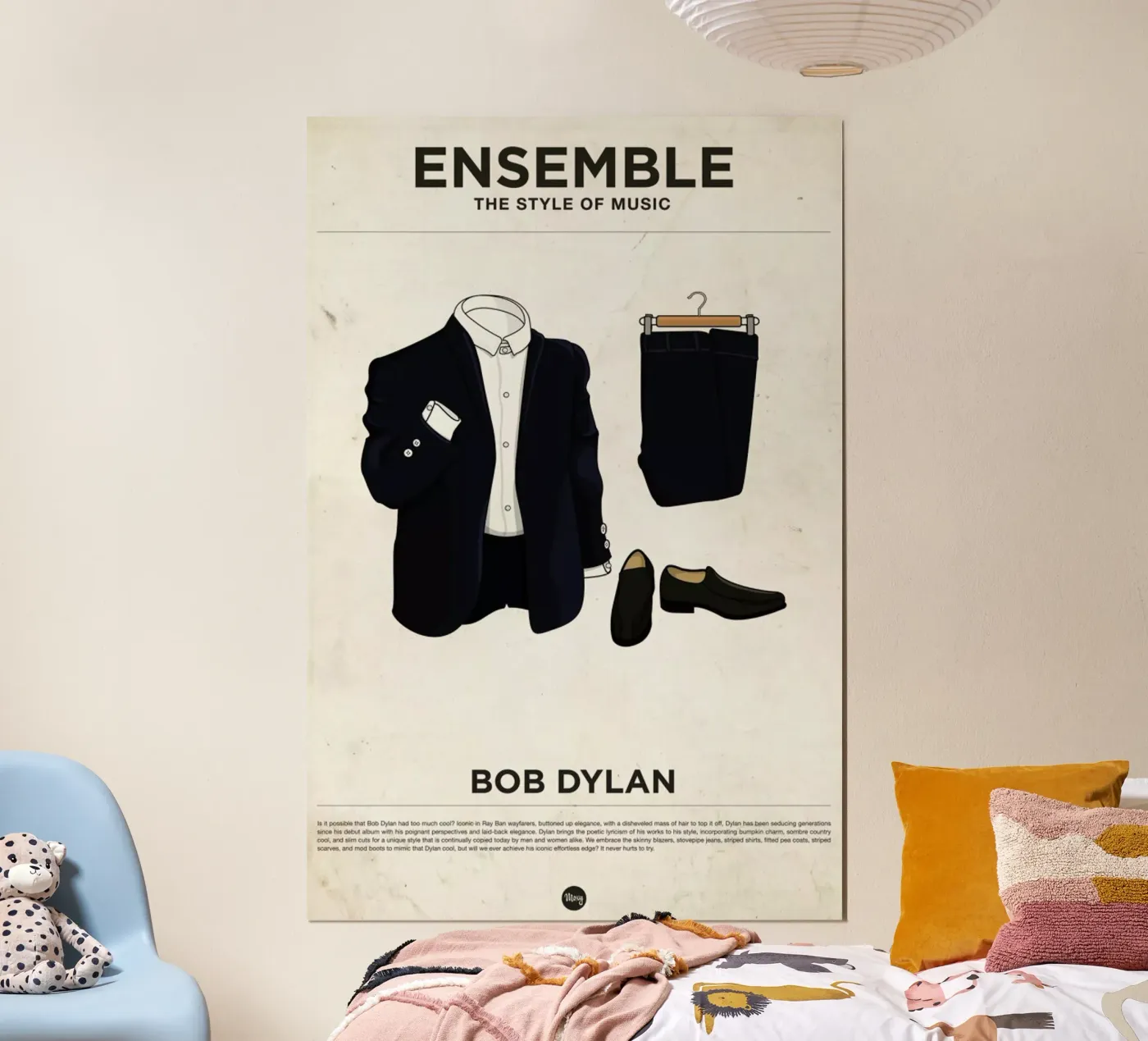 Ensemble Bob Dylan poster van Moxy Creative House