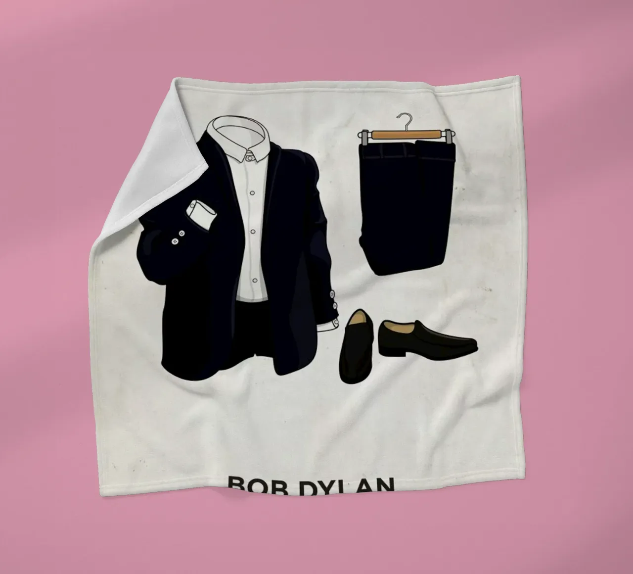 Ensemble Bob Dylan coperta in pile da Moxy Creative House