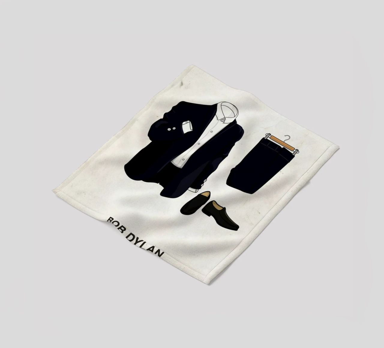 Ensemble Bob Dylan coperta in pile da Moxy Creative House