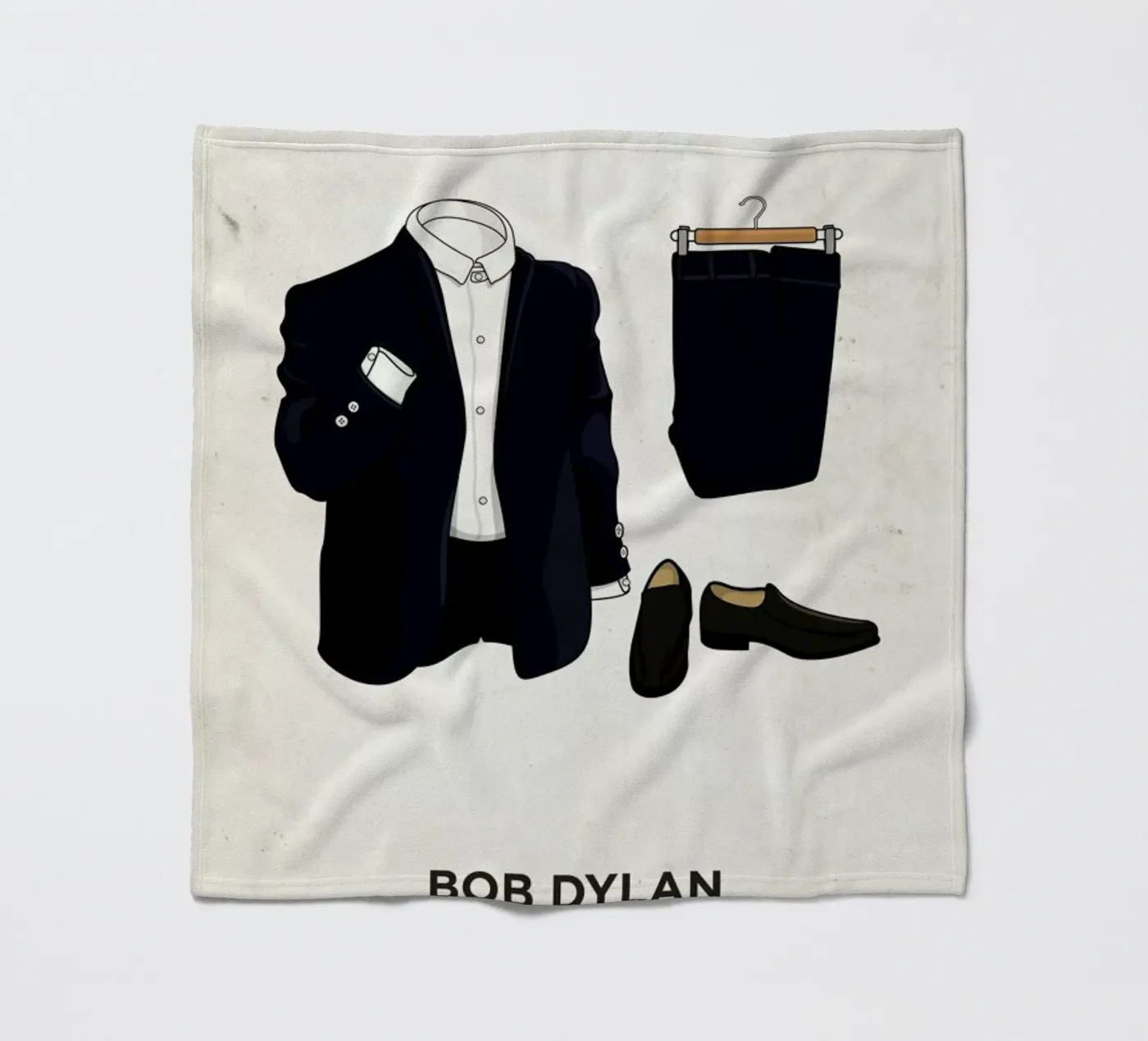 Ensemble Bob Dylan fleecedeken van Moxy Creative House