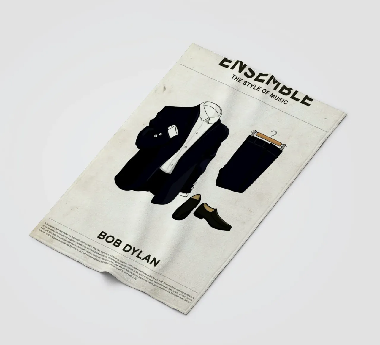 Ensemble Bob Dylan manta de franela de Moxy Creative House