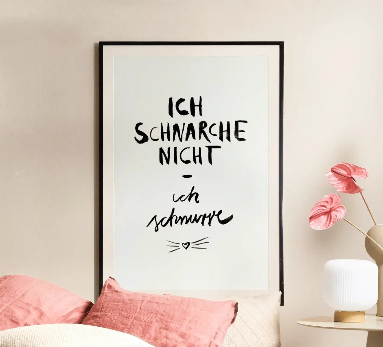 Schnurren poster con telaio in plastica da typealive