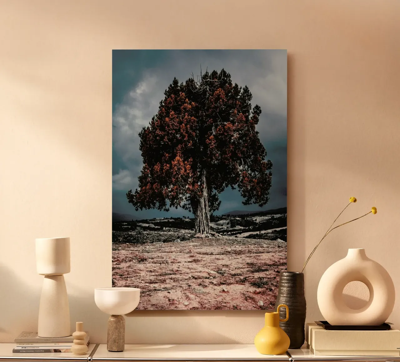 The Red Giant Tree alluminio dibond da Pale Grain