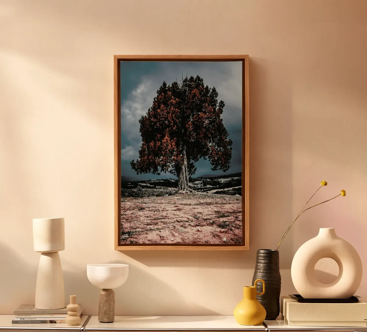 The Red Giant Tree canvas by Pale Grain