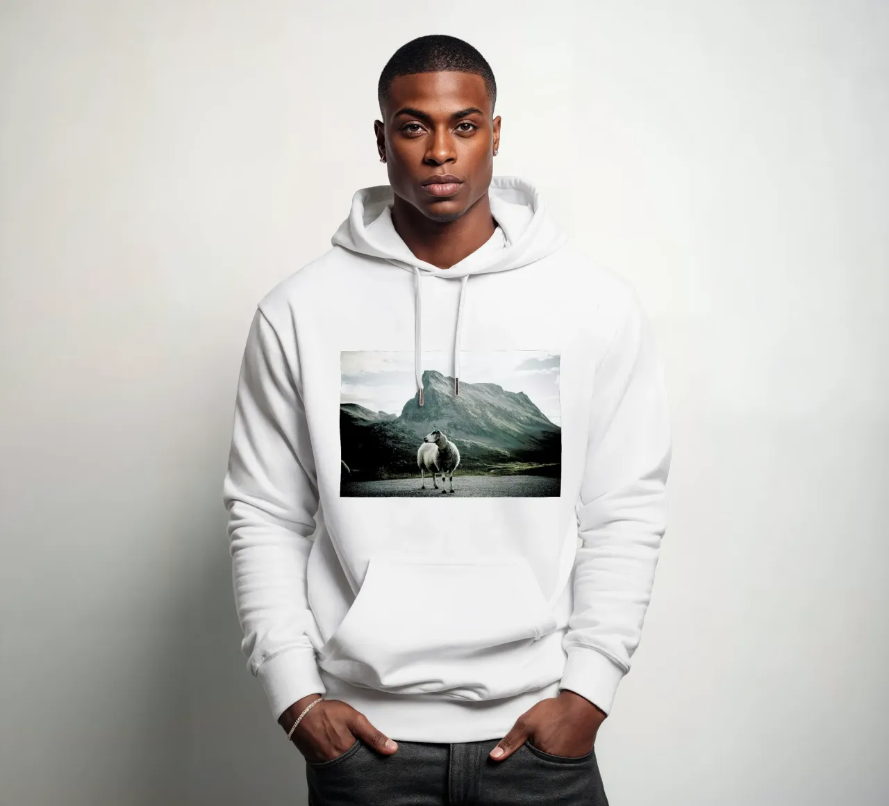 Sheep 1 felpa con cappuccio da Chris Abatzis