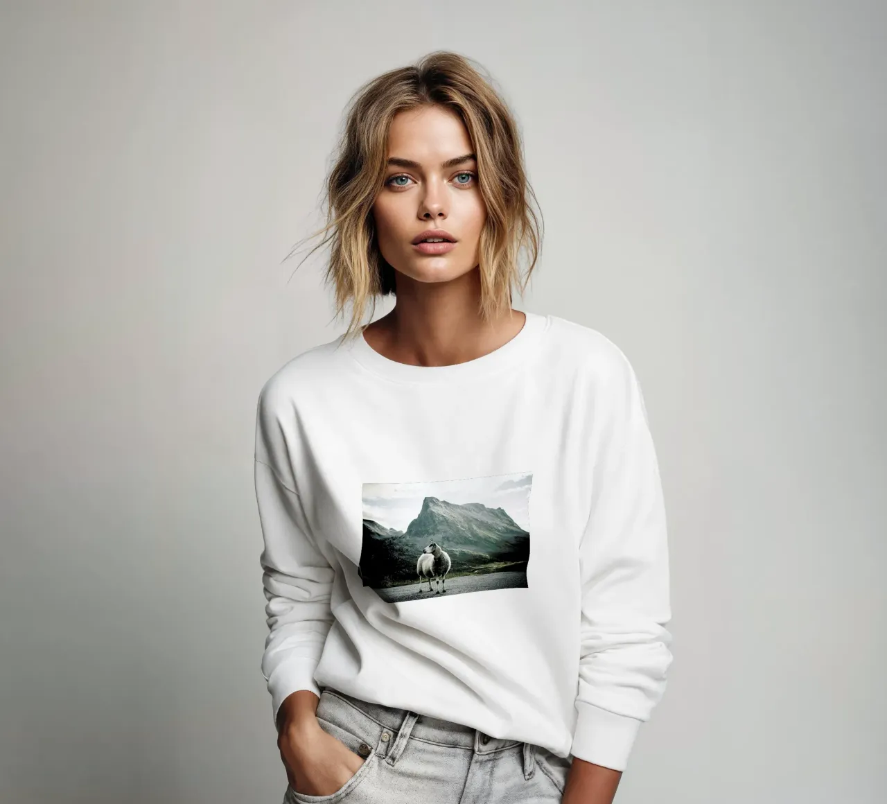 Sheep 1 sweatshirt van Chris Abatzis