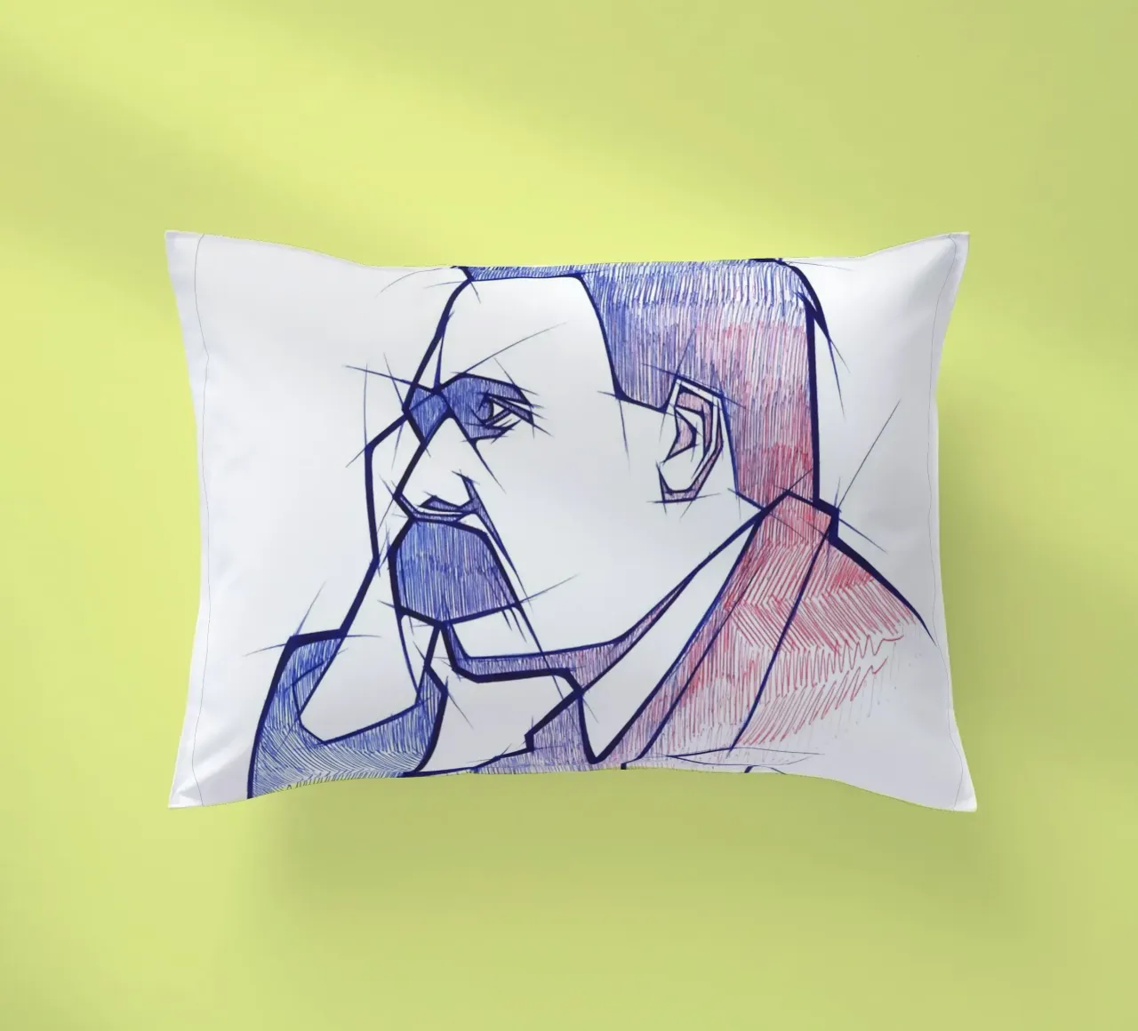 Friedrich Nietzsche cuscino da Johannes Siemensmeyer