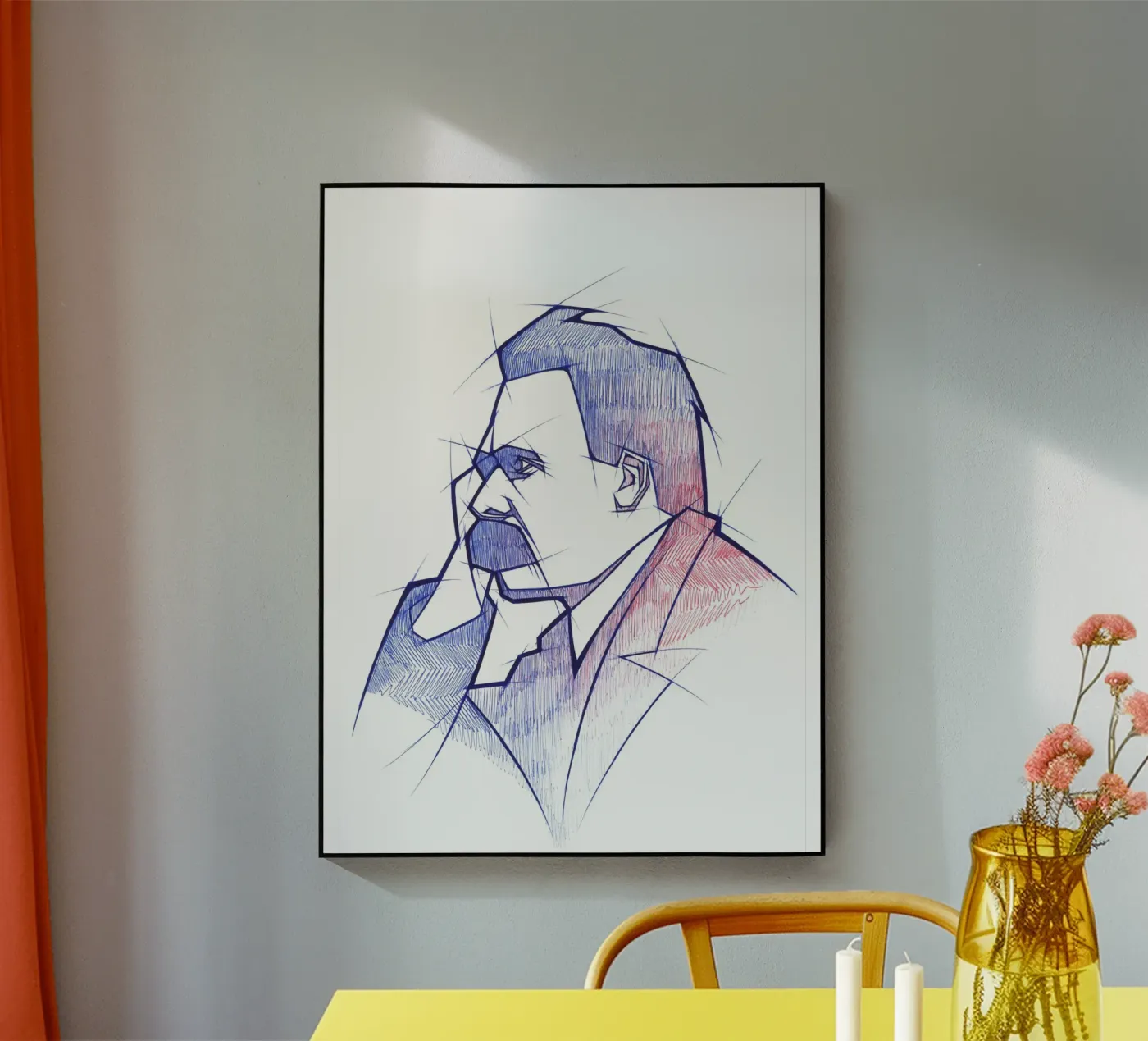 Friedrich Nietzsche plexiglass da Johannes Siemensmeyer