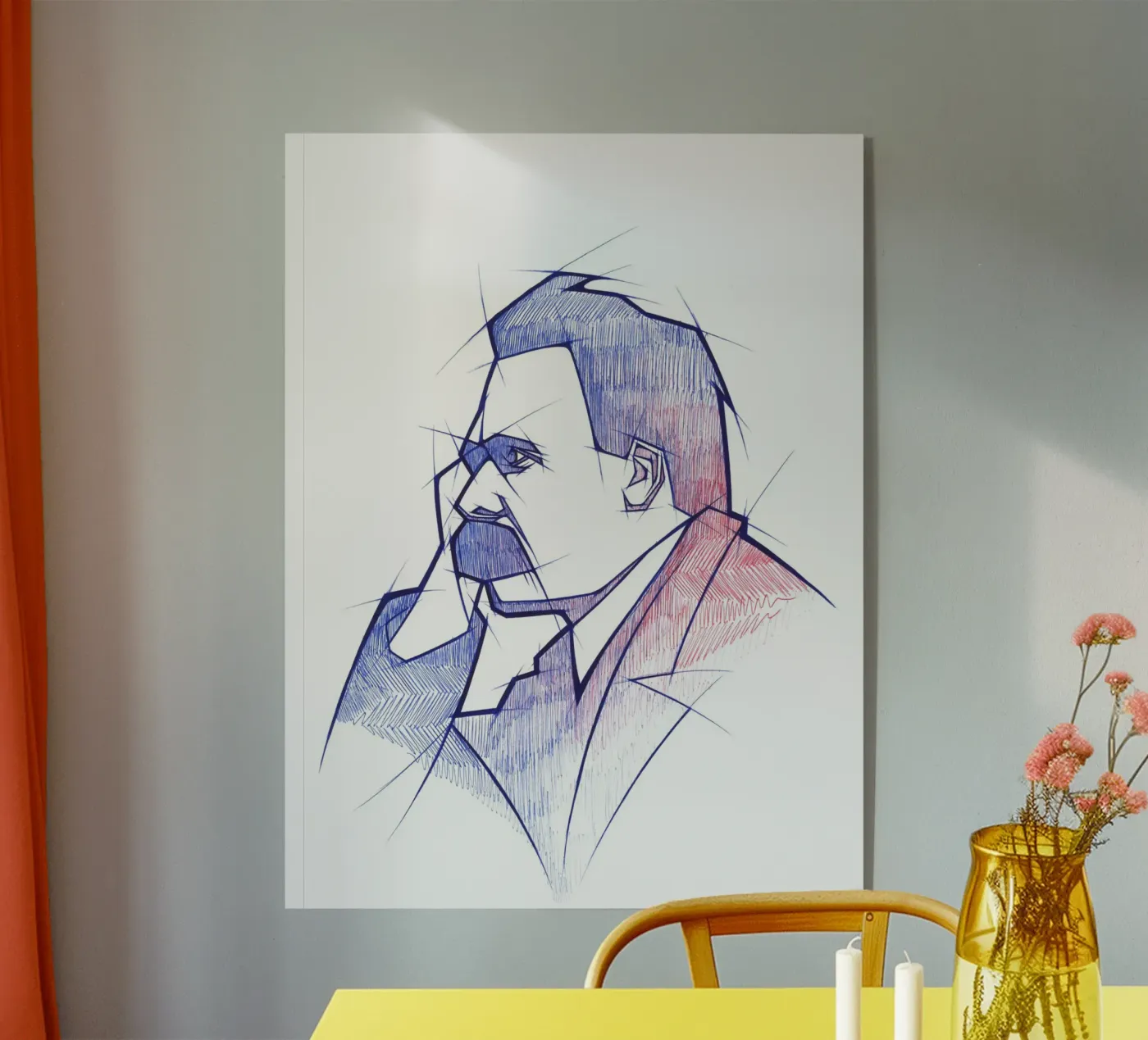 Friedrich Nietzsche plexiglass da Johannes Siemensmeyer