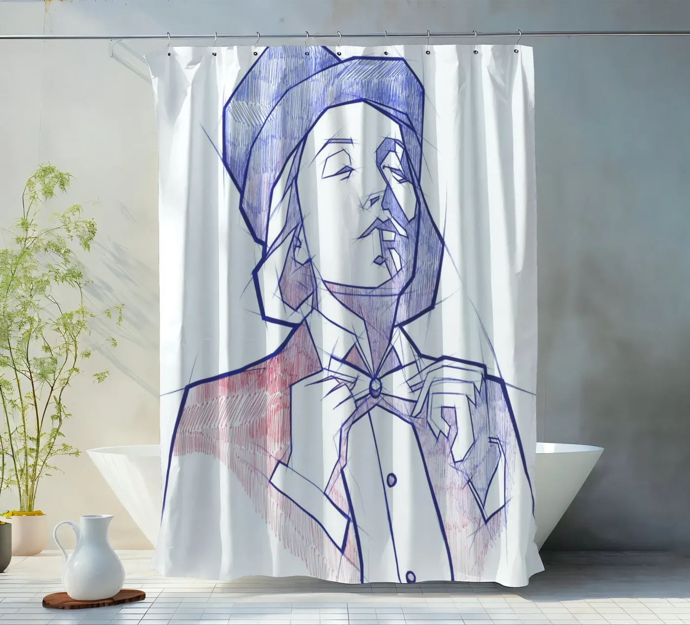 Marlene Duschvorhang von Johannes Siemensmeyer