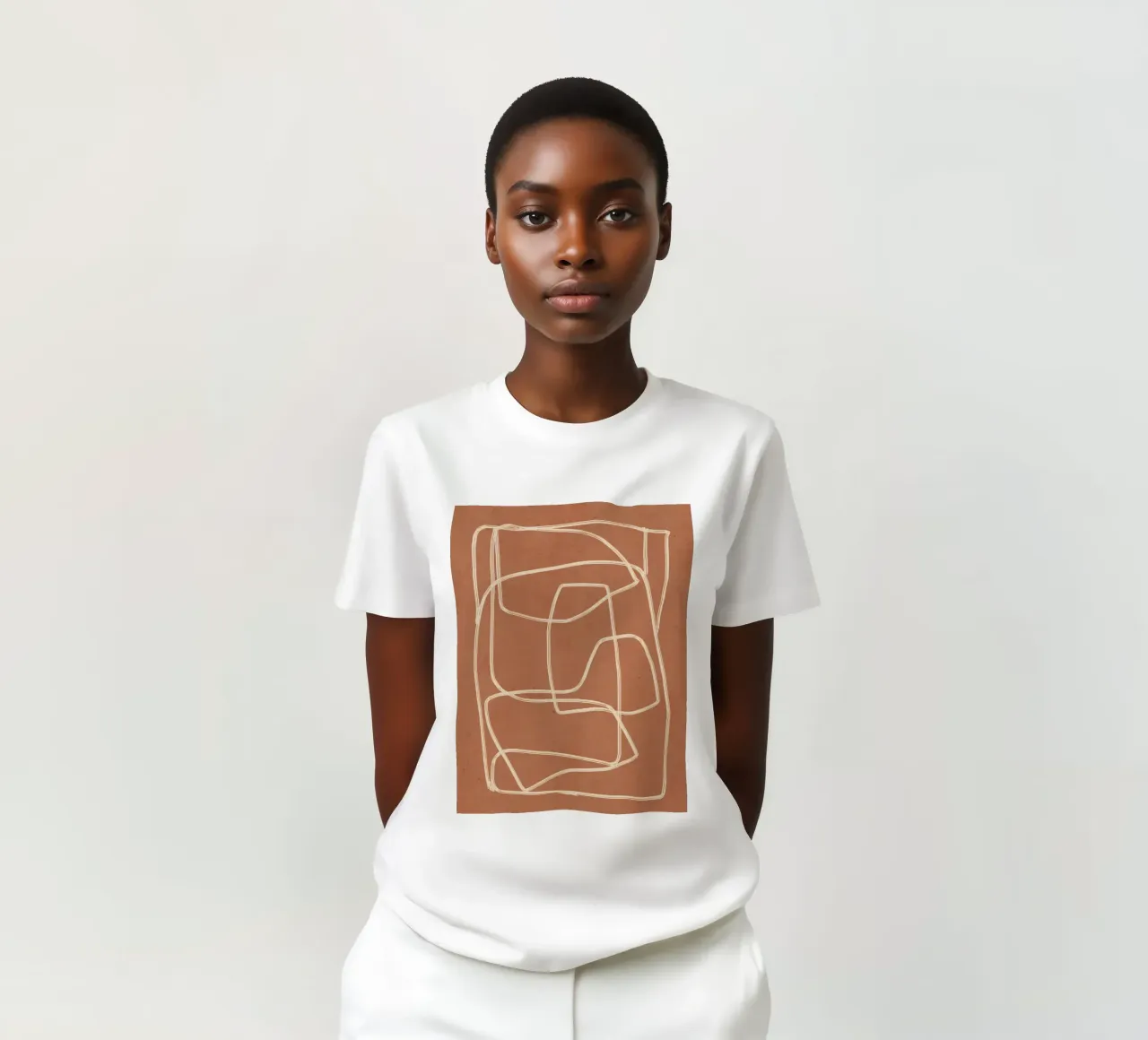 Arte lineal abstracto 22 camiseta de ThingDesign