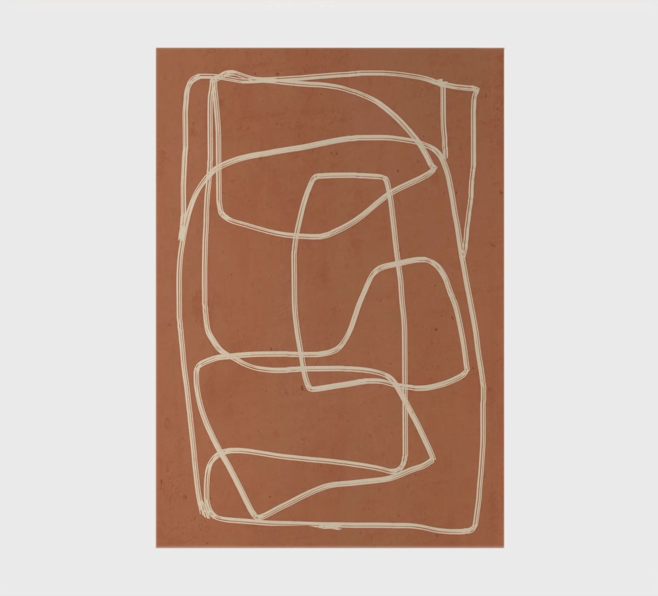Abstract line art 22 notebook by ThingDesign