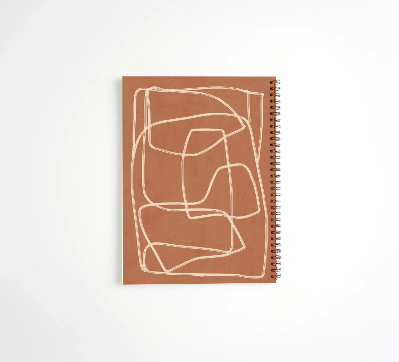 Abstract line art 22 spiral notebook by ThingDesign