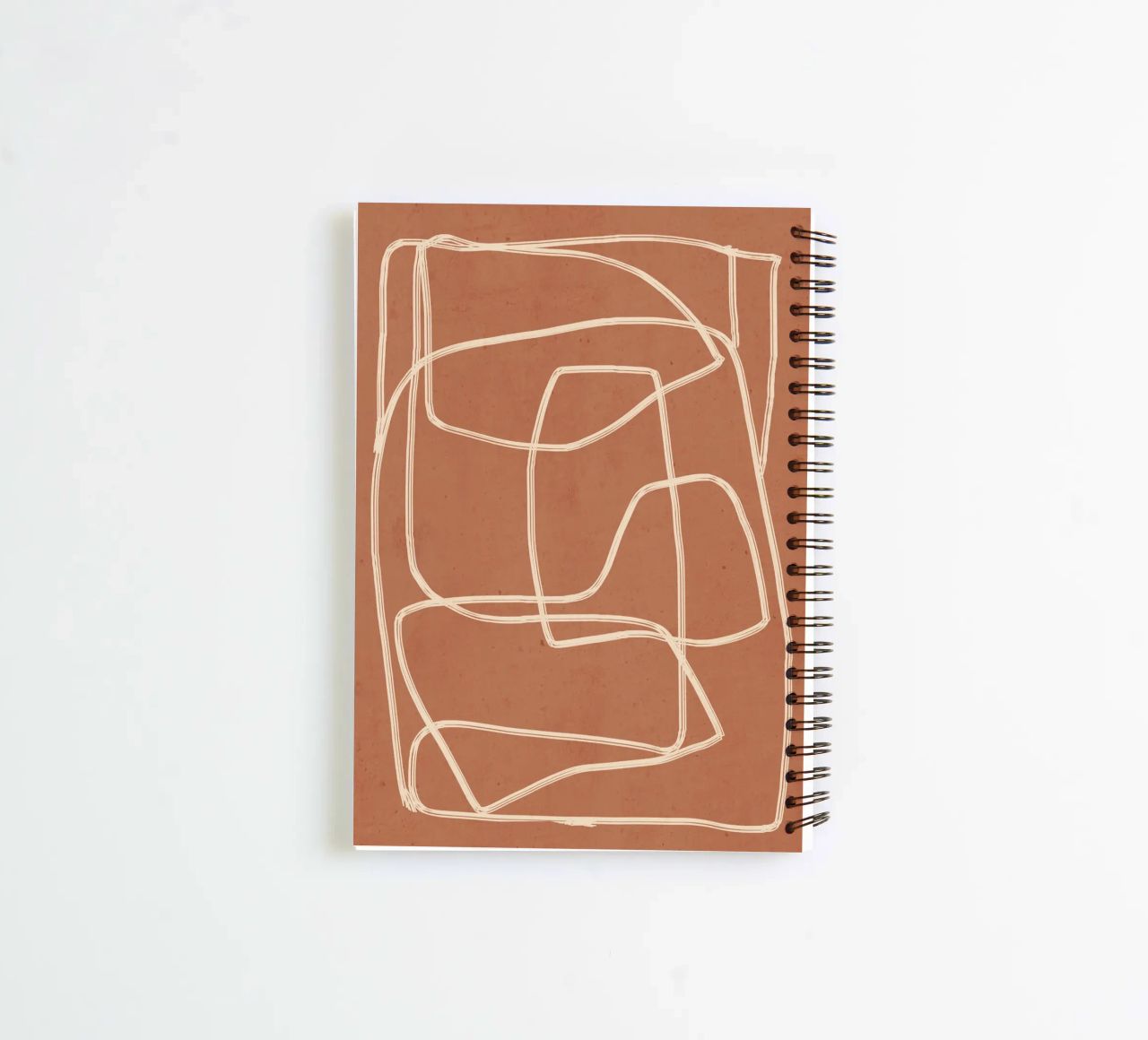 Abstract line art 22 spiral notebook by ThingDesign