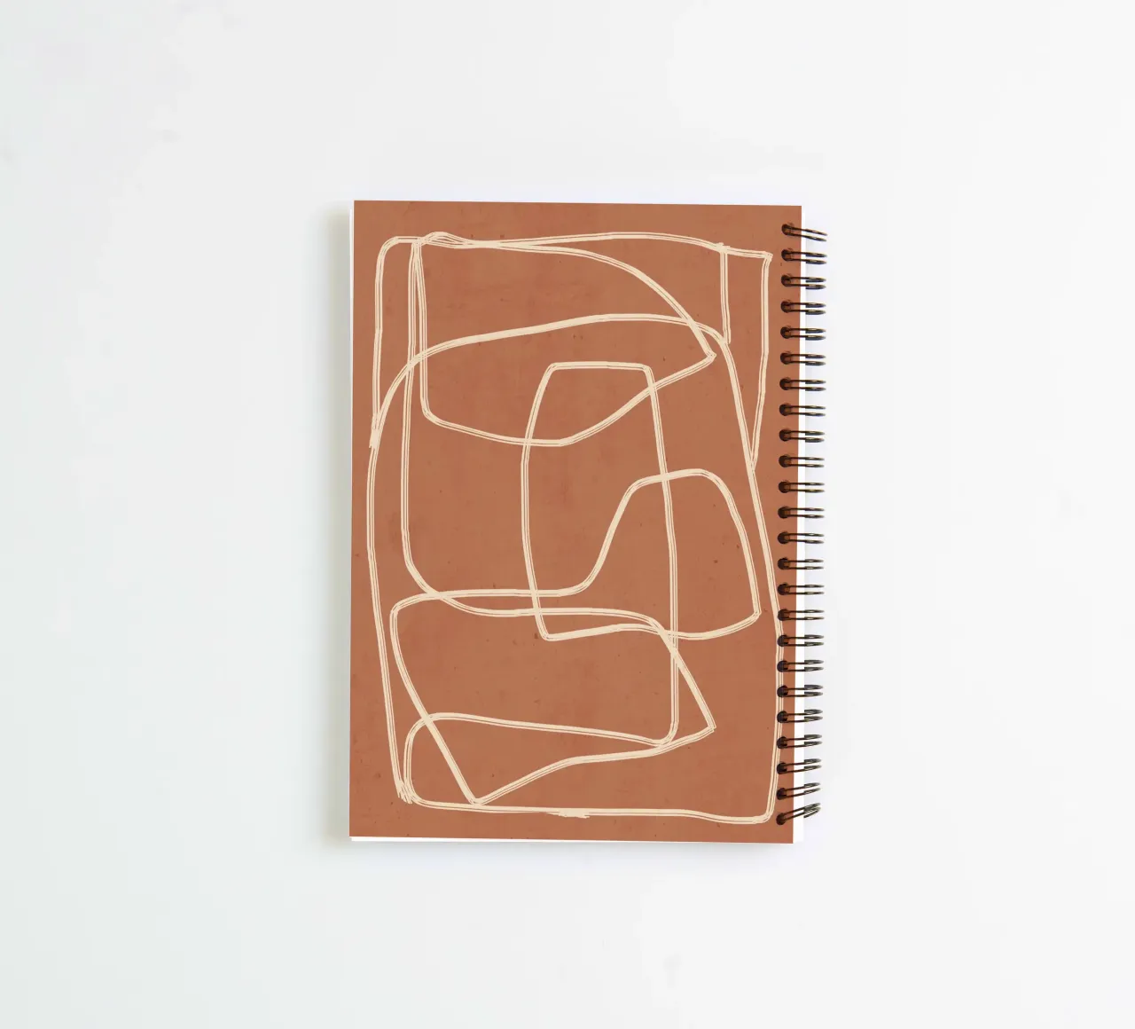 Arte lineal abstracto 22 cuaderno de espiral de ThingDesign